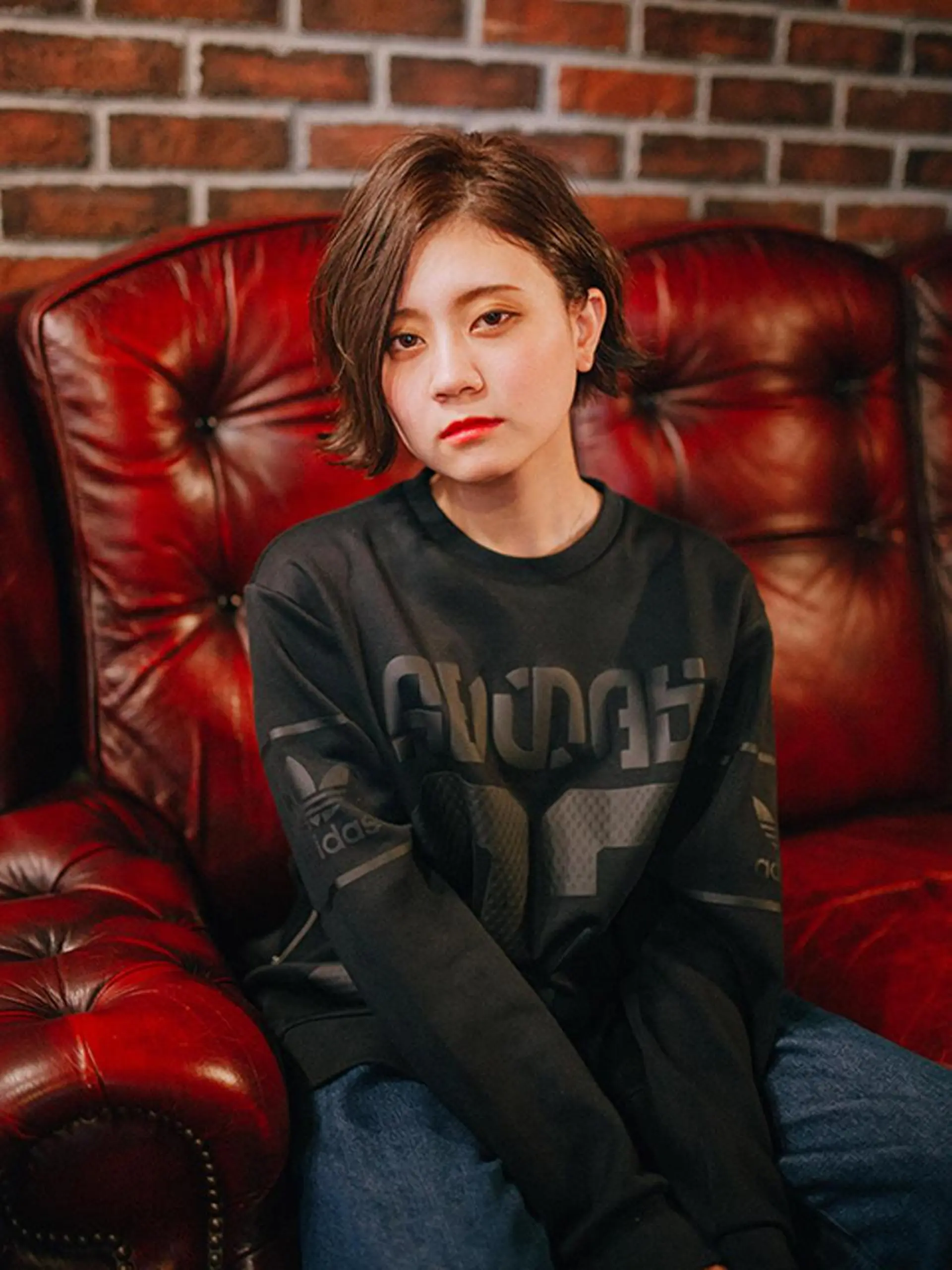 ショート ボブ 外ハネヘア 福島 浩司のヘアスタイル