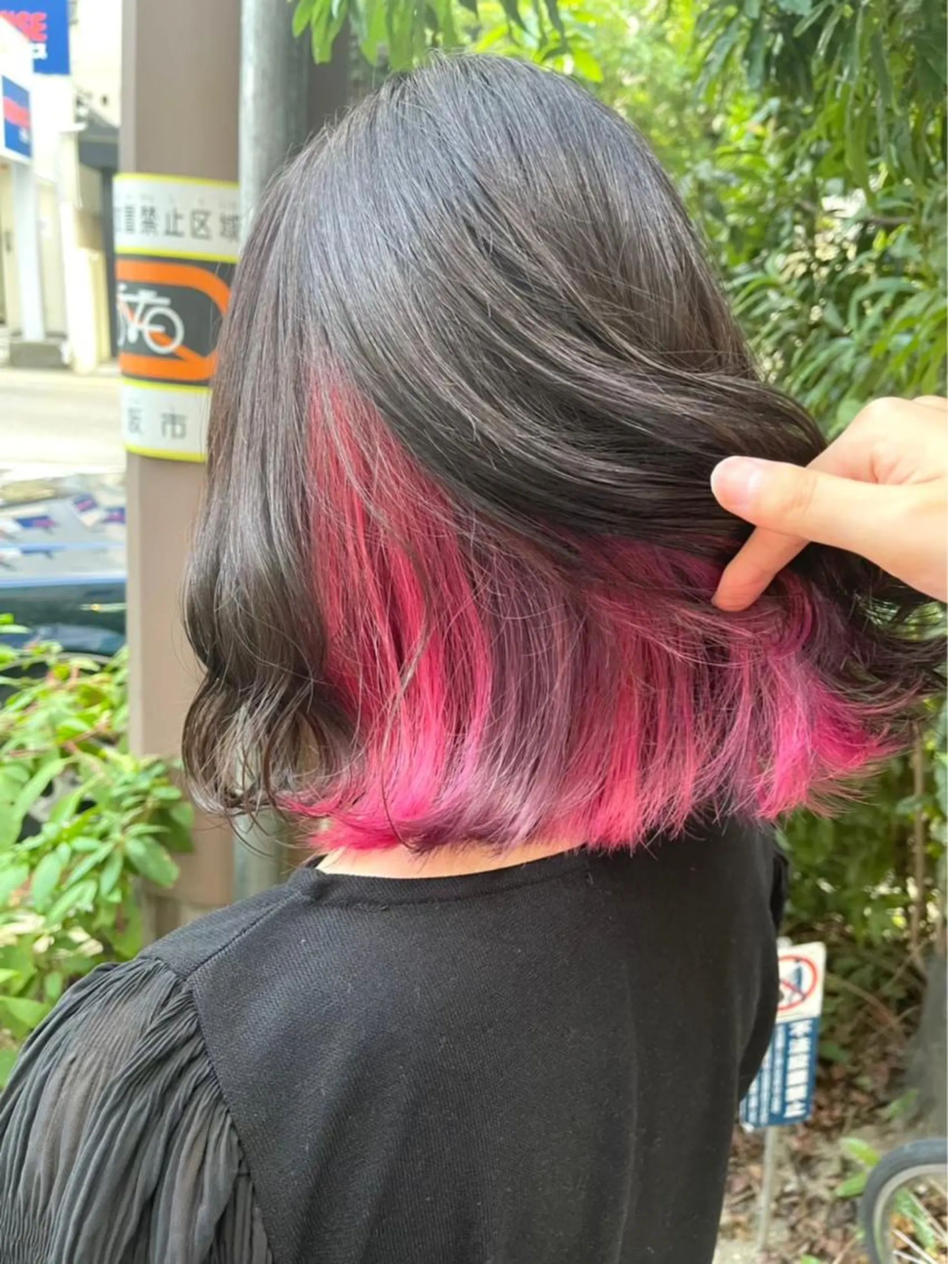 ショート カラー インナーカラー ラベンダーカラー ピンクカラー 髪質改善/ ツヤ髪カラー/高井のヘアスタイル