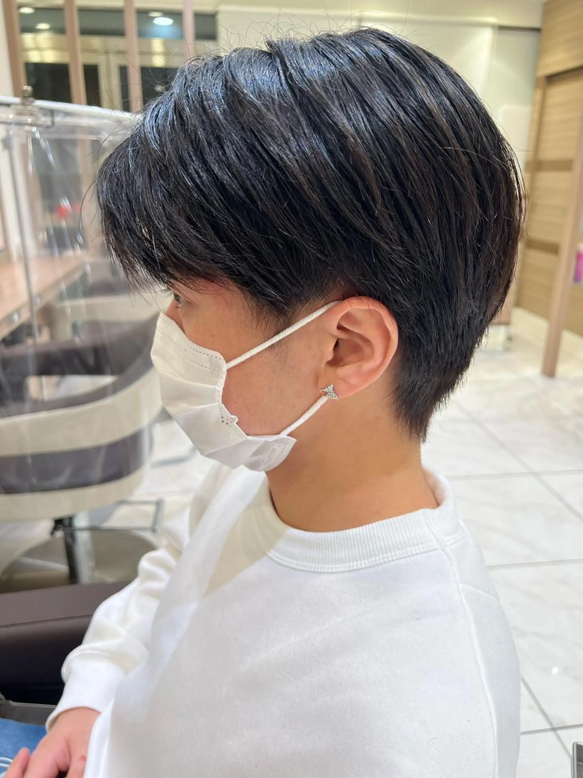 パーマ メンズ 顔周り/韓国レイヤー junkaのヘアスタイル