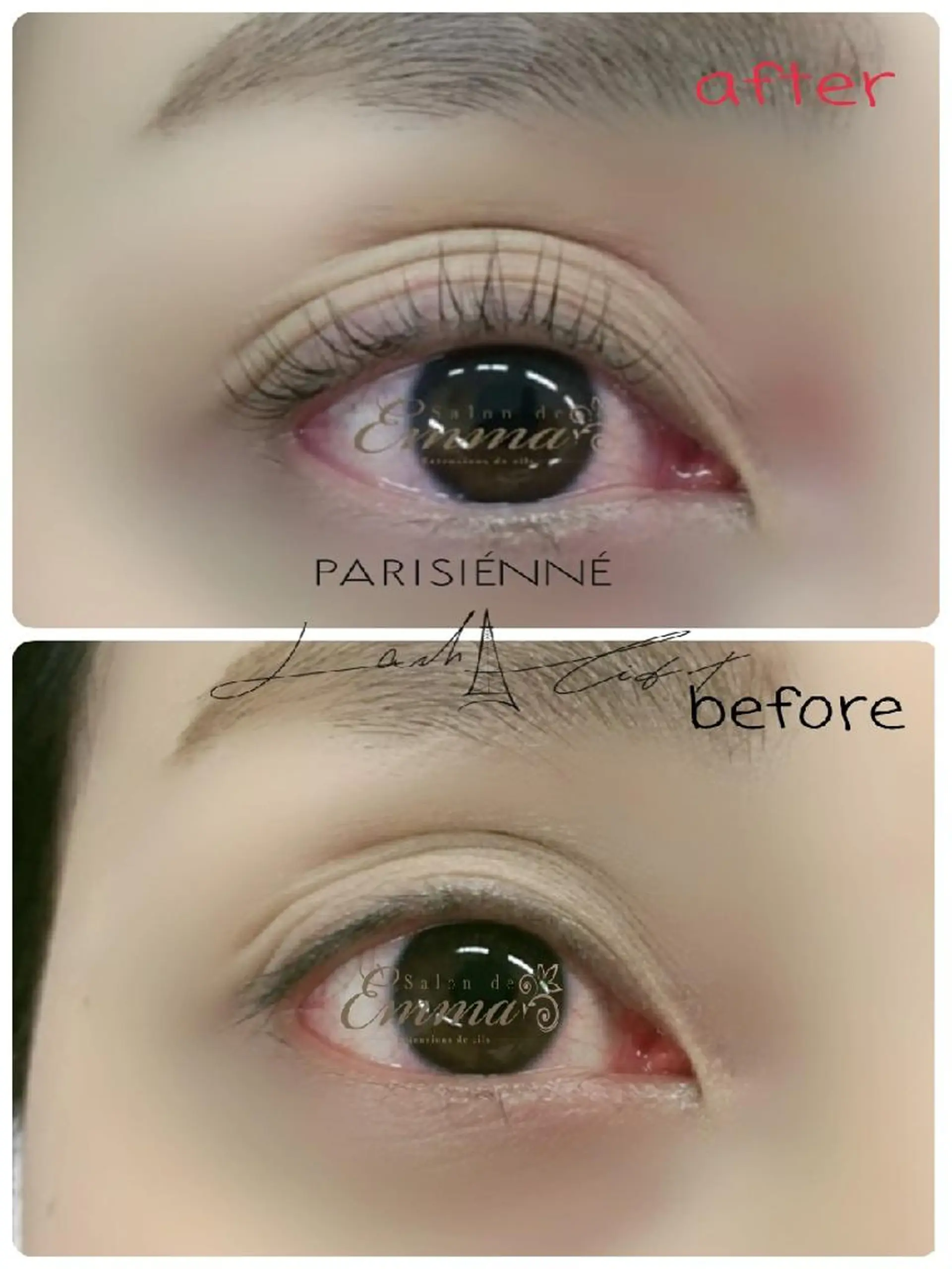 マツエク・マツパ パリジェンヌラッシュリフト salonde emma.のマツエク・マツパデザイン