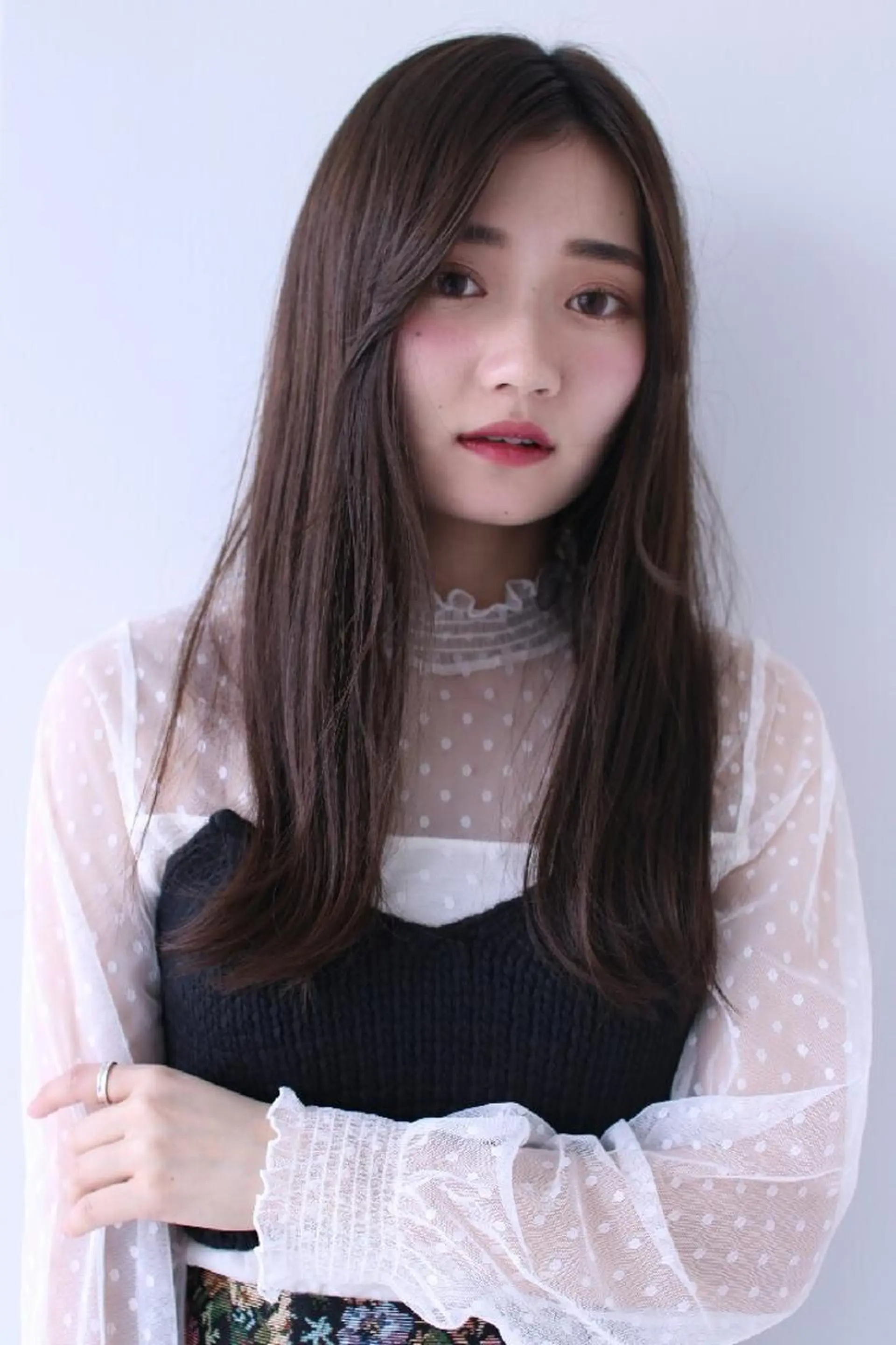 ロング カラー 堀内 翔のヘアスタイル