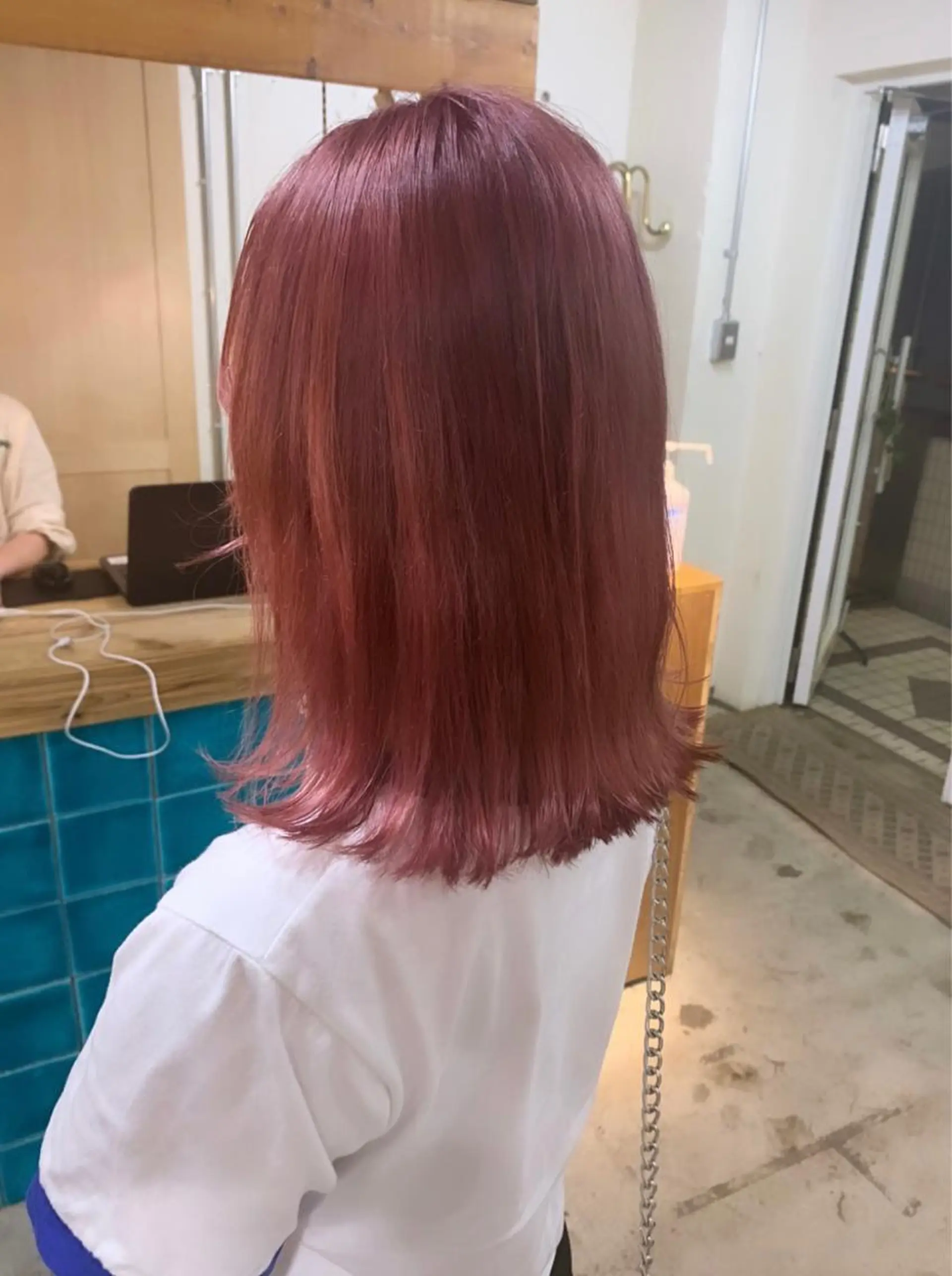 ミディアム カラー ピンクカラー スパイキーショート/ メンズヘア/hugeのヘアスタイル