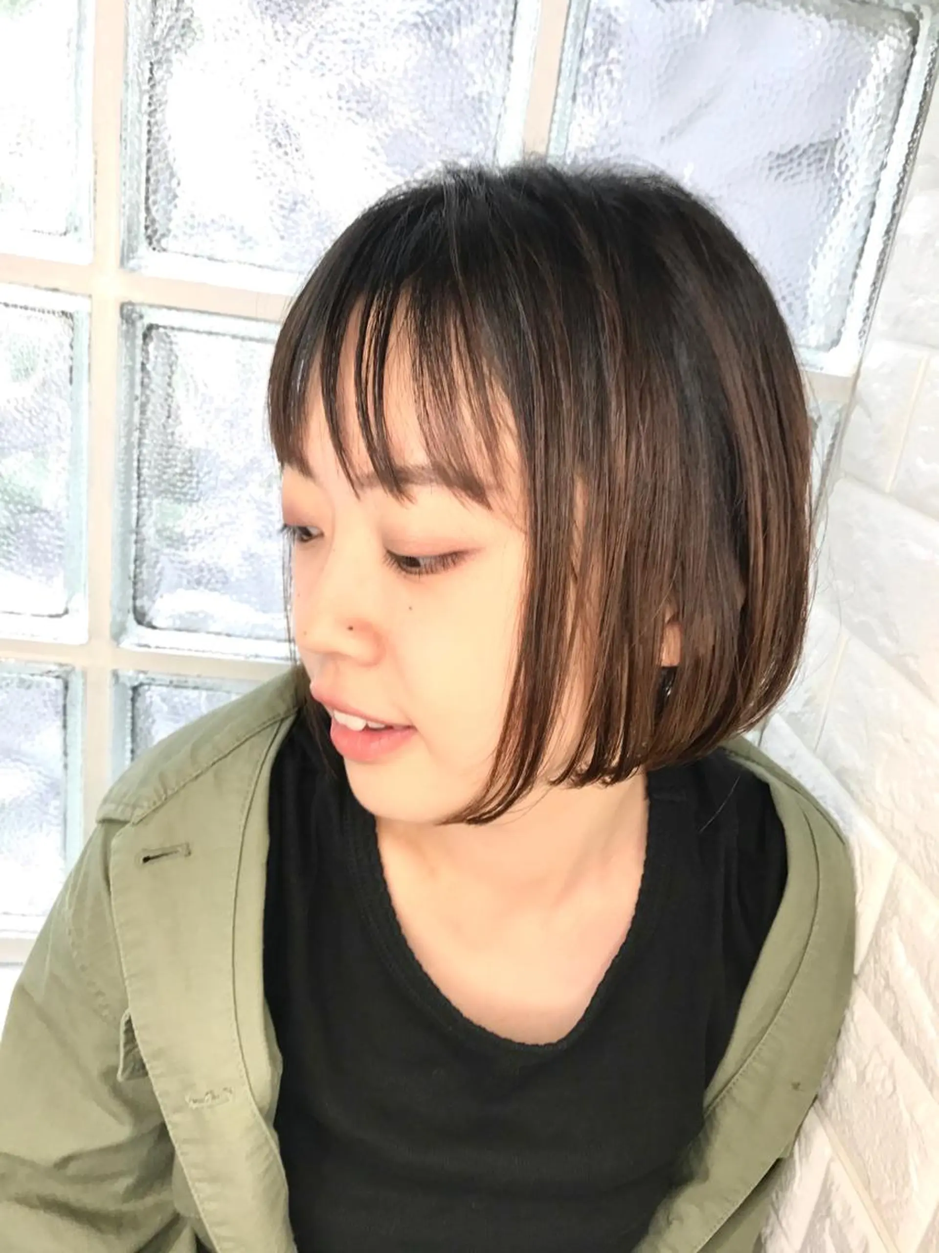 ミディアム カラー カット トリートメント 美容師歴18年 ALBA 齊藤のヘアスタイル