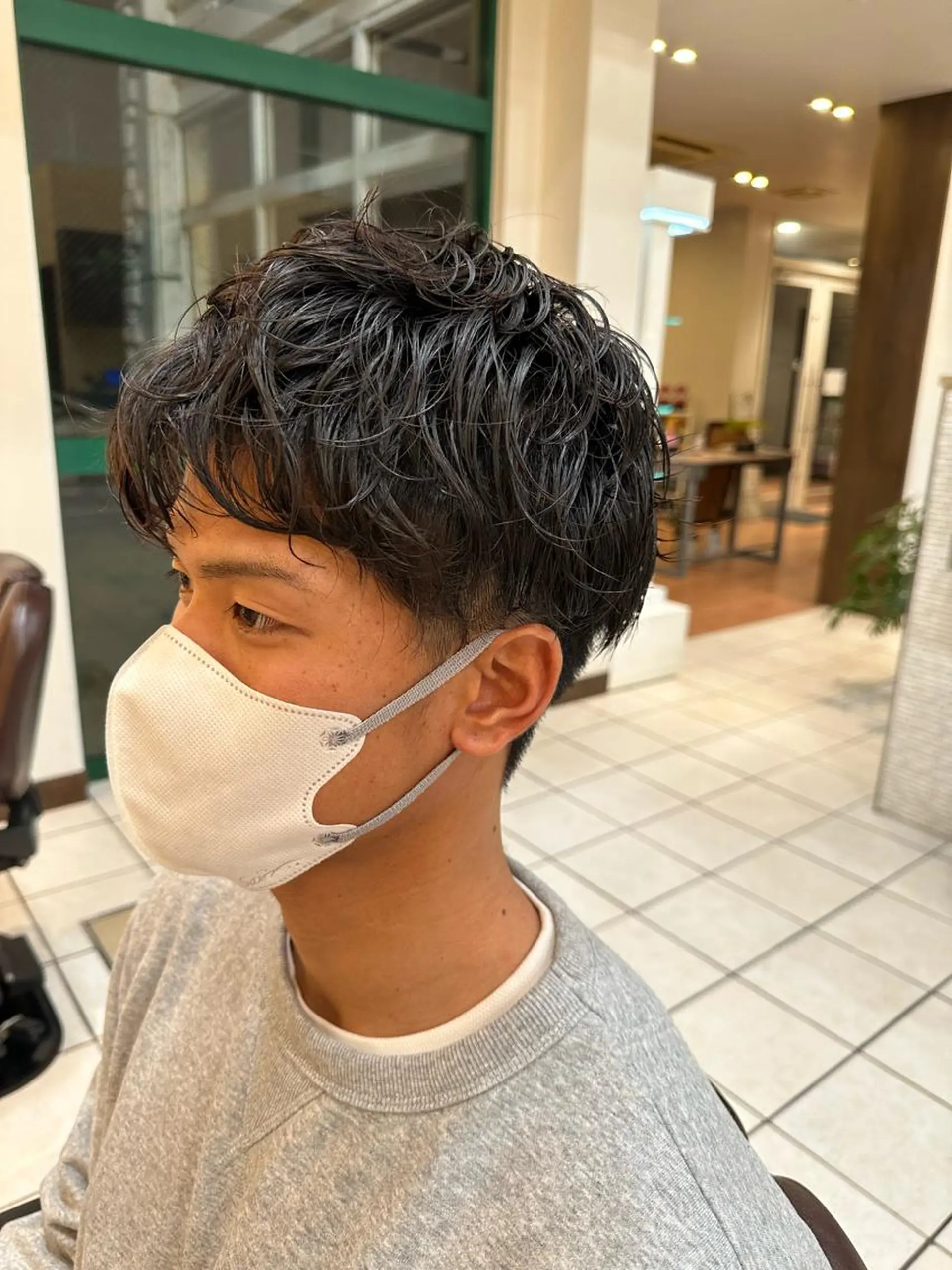 パーマ メンズ カット パーマ トリートメント 鈴木 レナのヘアスタイル