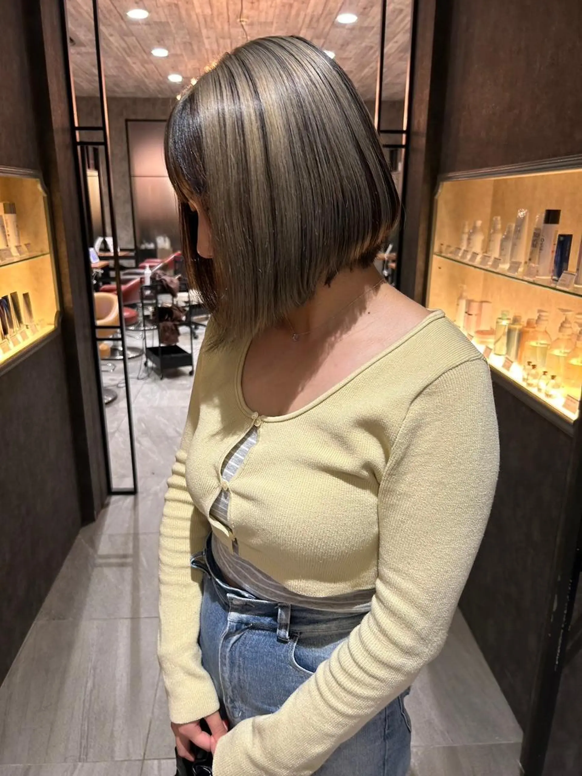 カラー バレイヤージュ ハイライトカラー ヘアカラー Kobayashi ハイライト/ショートのヘアスタイル