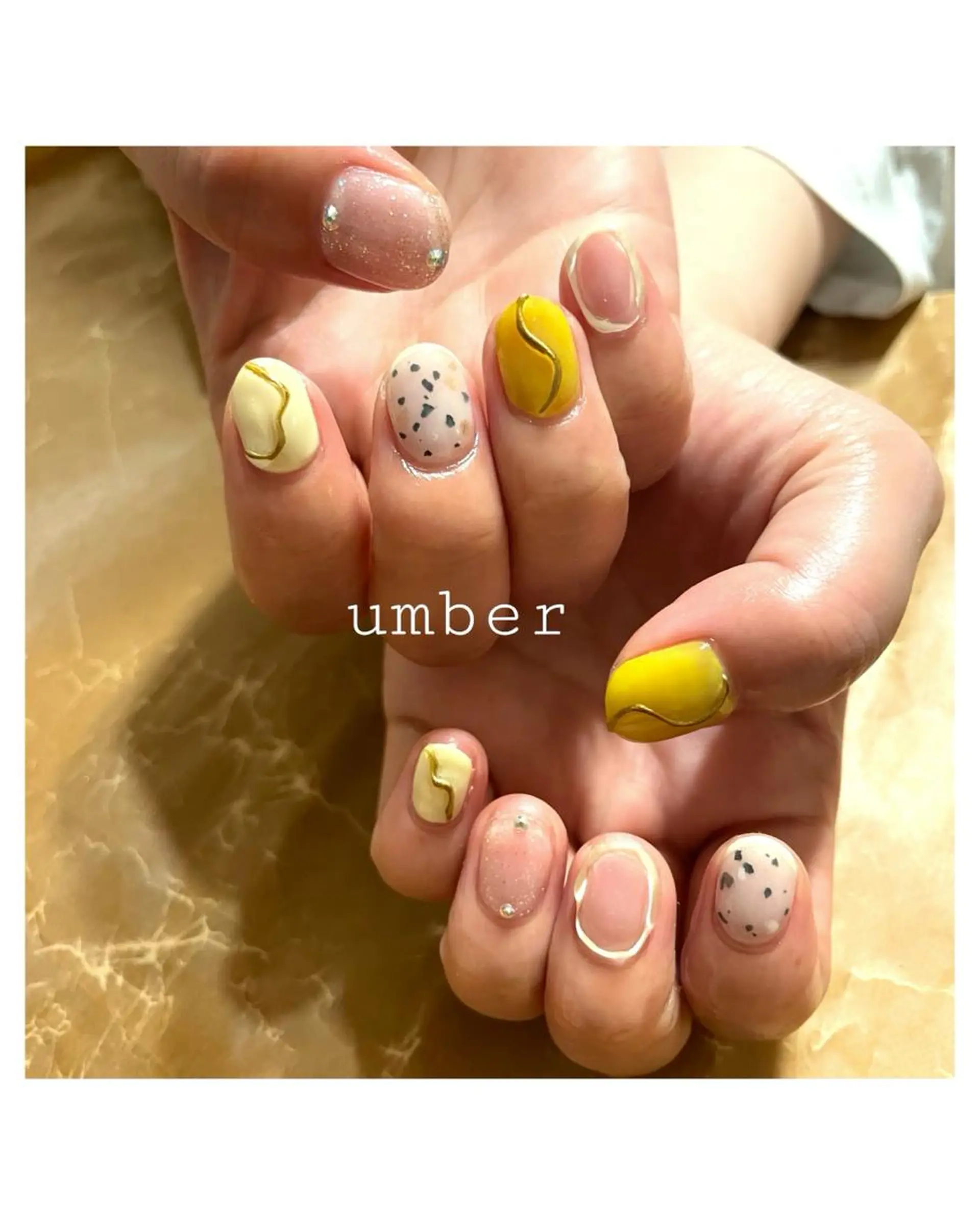 ネイル クリアネイル フラッシュネイル フットネイル フレンチネイル マグネットネイル ハンドネイル umber 三茶1分のネイルデザイン