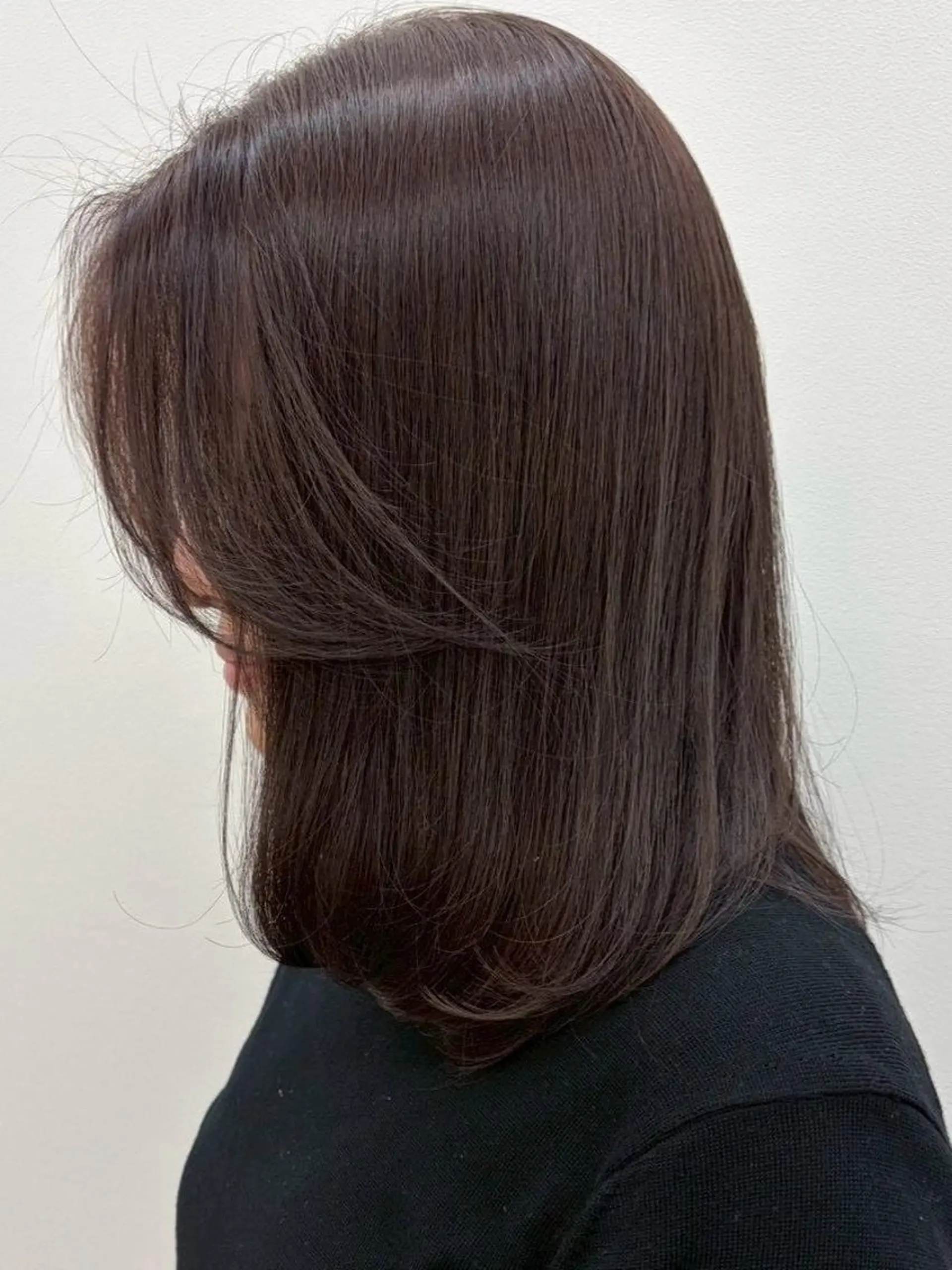 ミディアム カット ヘアカラー トリートメント 幕田 希耀美のヘアスタイル
