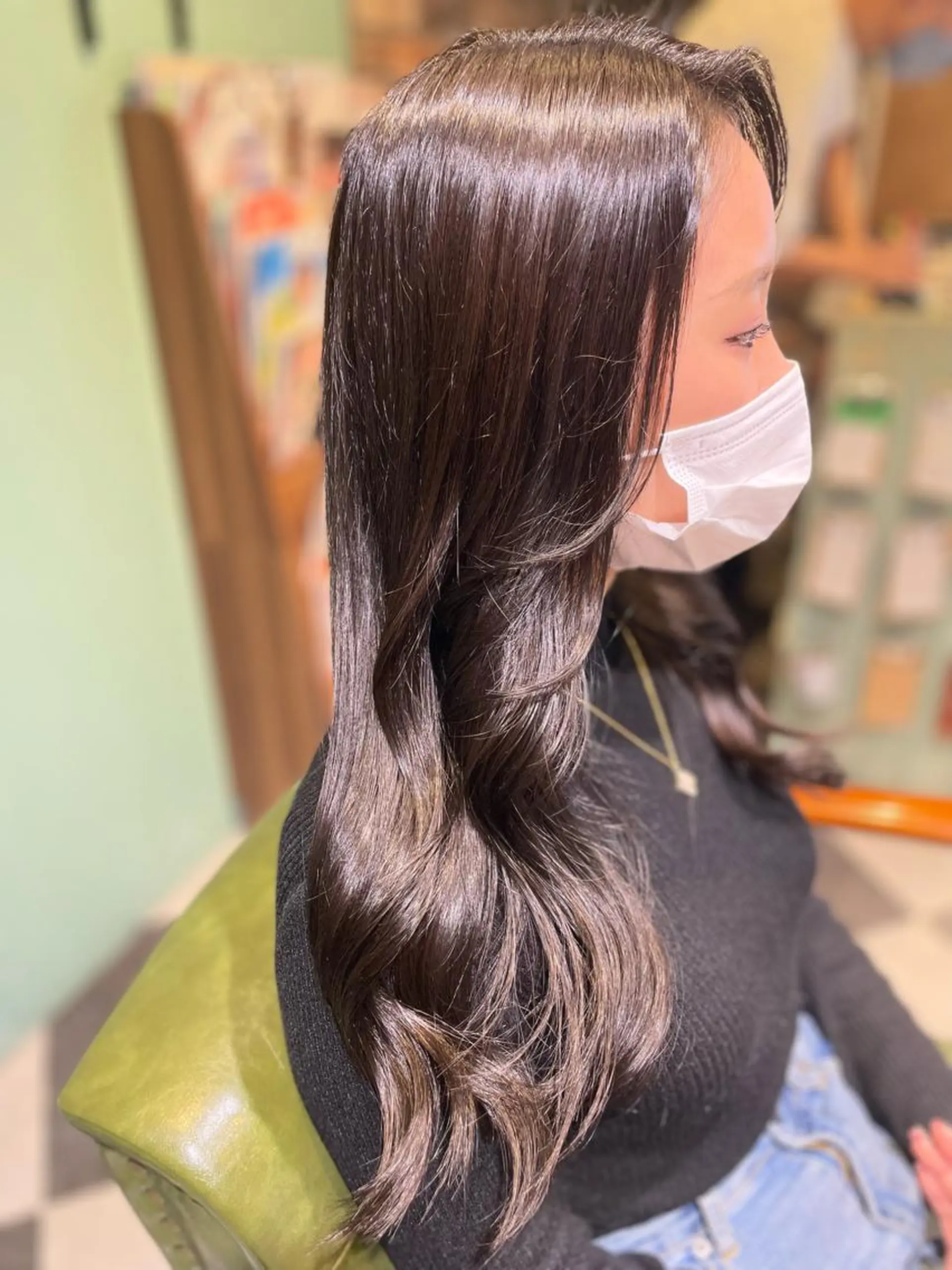 ミディアム カラー ❁ヘアメ❁ YUMI ❁ゆみ❁横浜桜木町のヘアスタイル