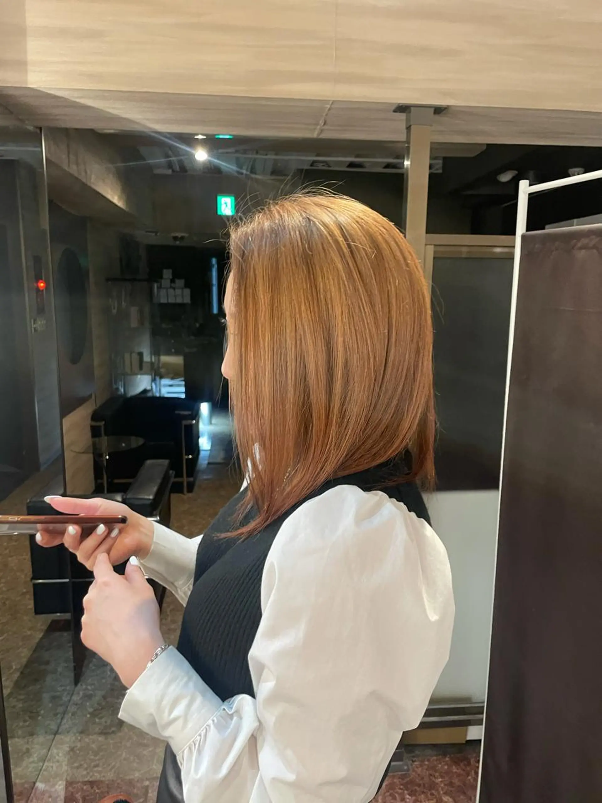 カラー ブラウンカラー ピンクカラー ヘアカラー 仲井間 賢雄 fifthのヘアスタイル