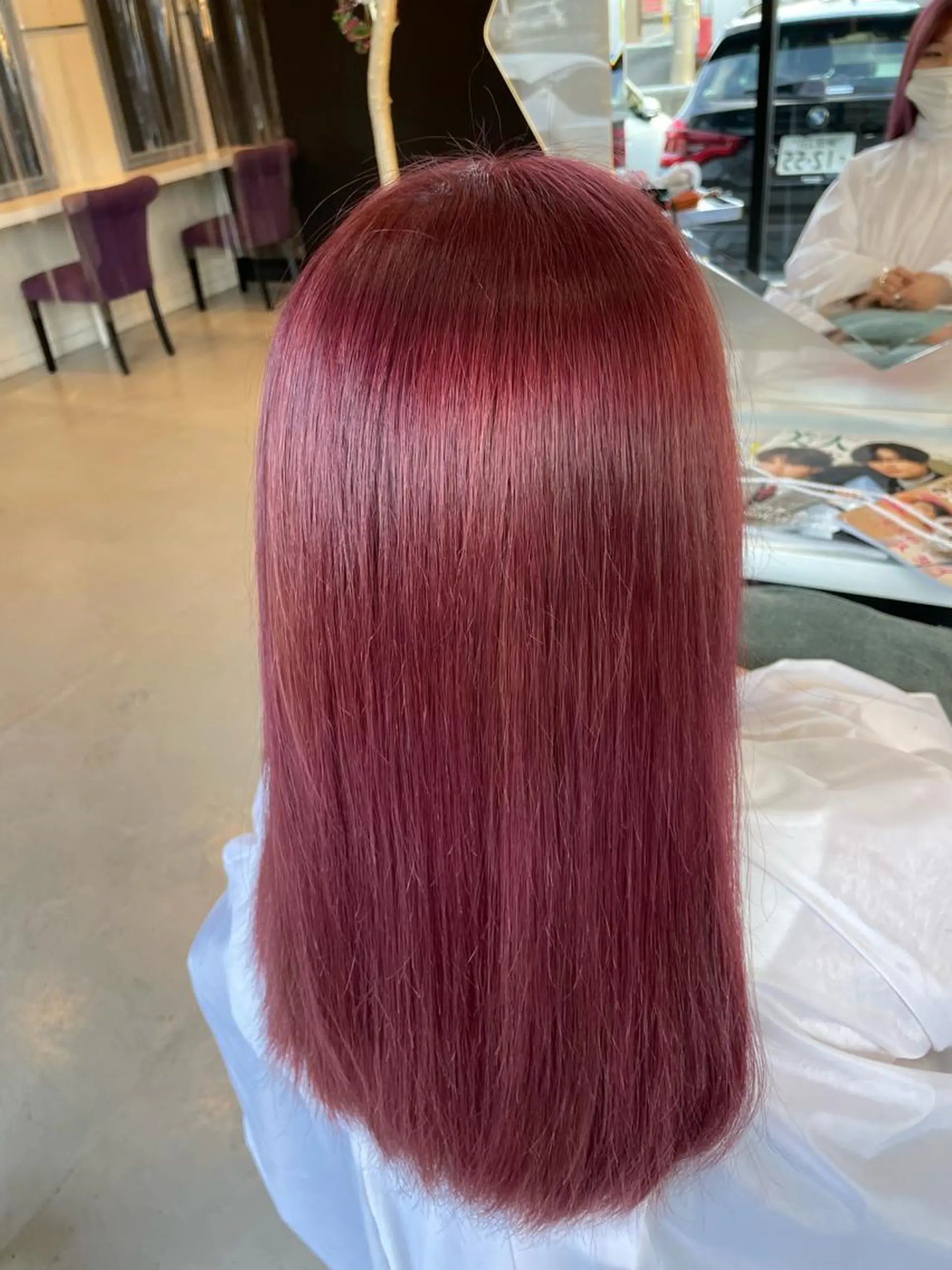 ロング カラー カット ヘアカラー トリートメント 超透明感カラー🦋韓 国羽エクステ🪽🫧のマツエク・マツパデザイン