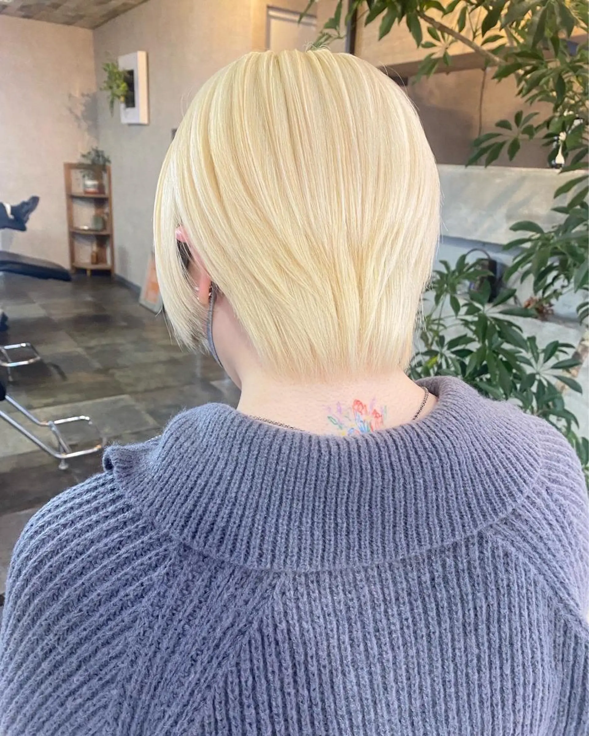 ショート カラー 抜きっぱなしブロンド ブロンド 藤田 清志のヘアスタイル