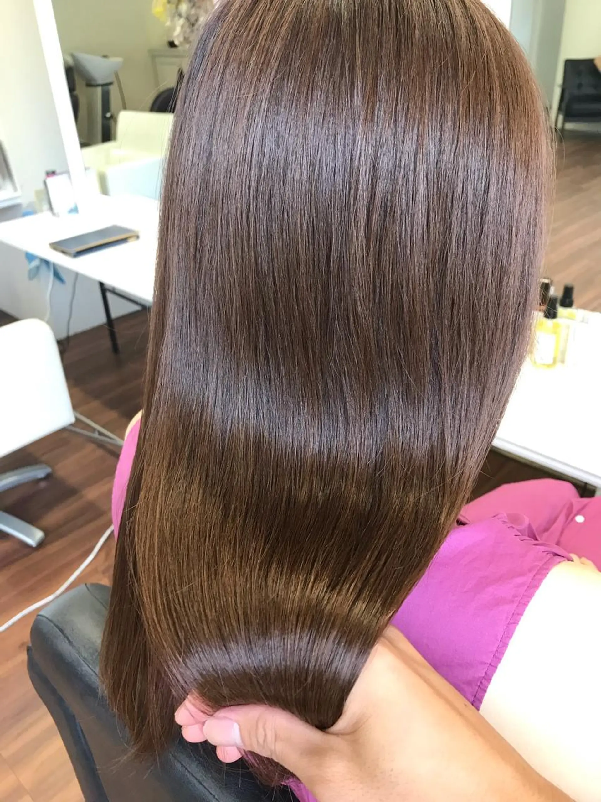 ロング カラー 髪質改善 カット トリートメント 成松 勇治のヘアスタイル