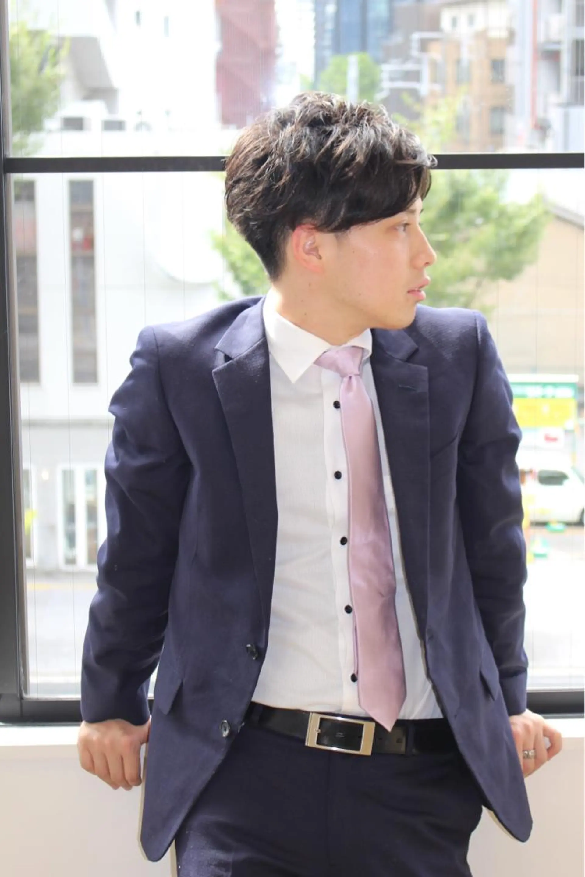 ショート パーマ メンズ メンズパーマ カット パーマ 吉岡 昌吾のヘアスタイル