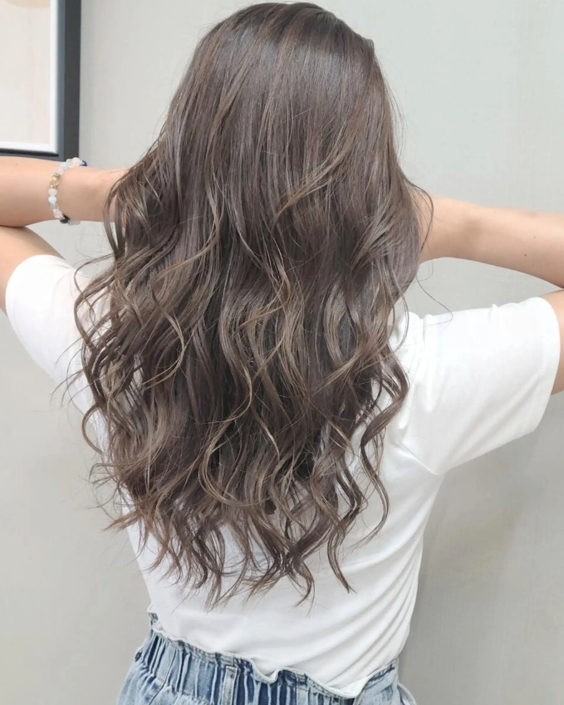 ロング カラー 髪質改善 レイヤーカット 縮毛矯正 ヘアカラー SOURCE堺東🫧 ヘアケア/艶カラーのヘアスタイル