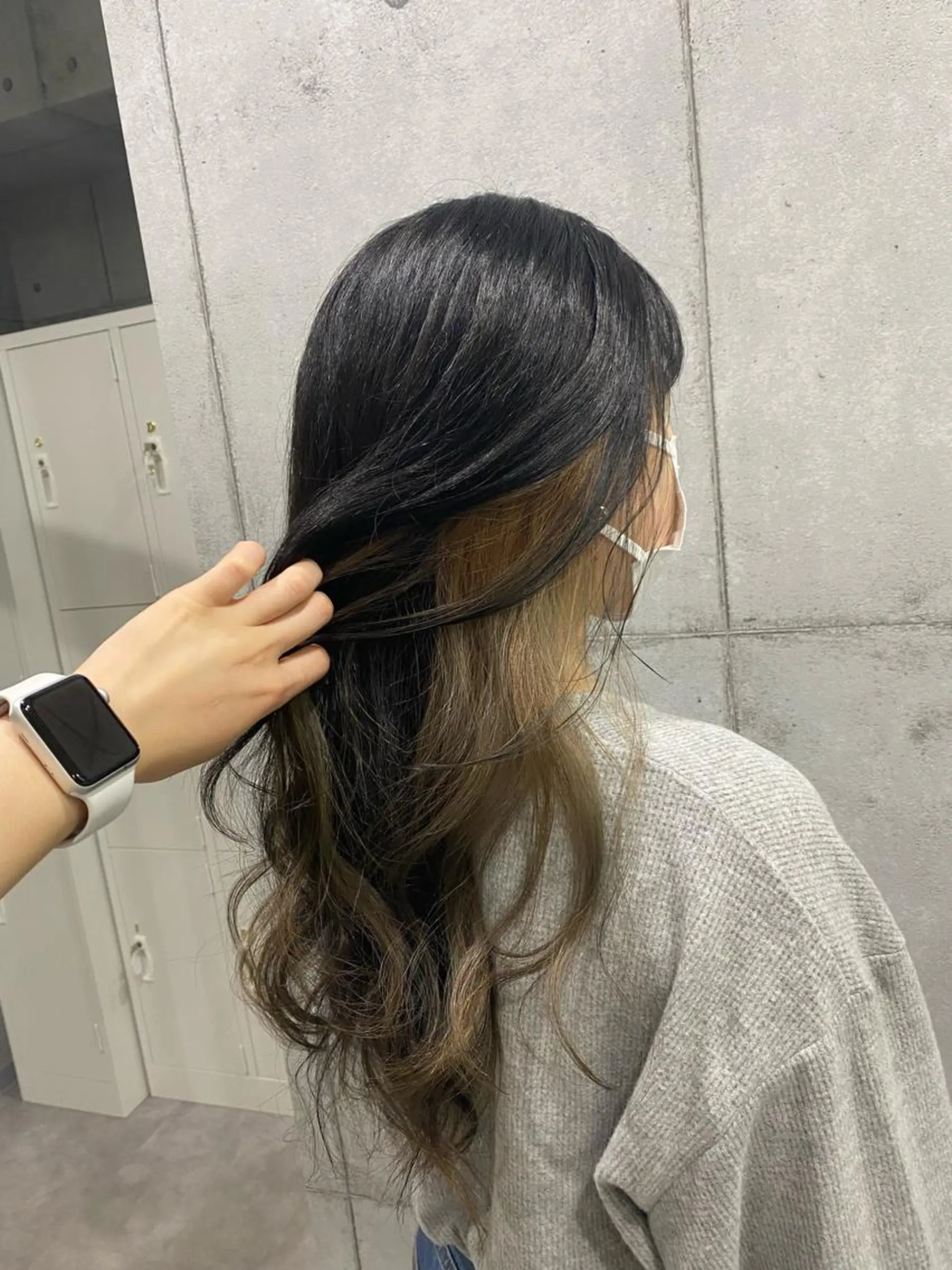 ロング カラー カット ヘアカラー ヘアセット newi赤羽 HINATAのヘアスタイル