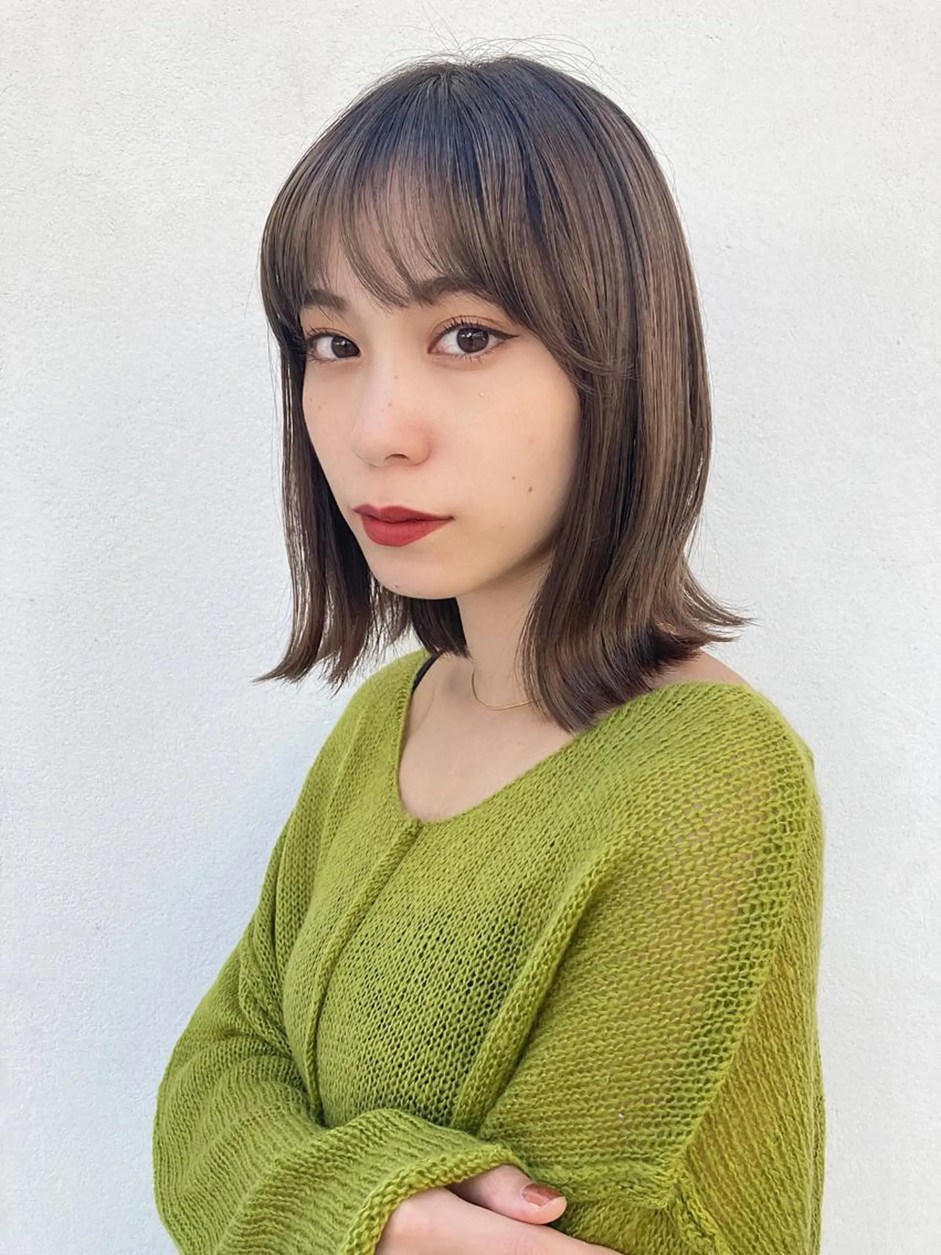 ショート カラー ボブ 外ハネヘア Loom .by Sea  ルームバイシー所属・レイヤー/前髪/ 韓国/CHIHIROのヘアスタイル