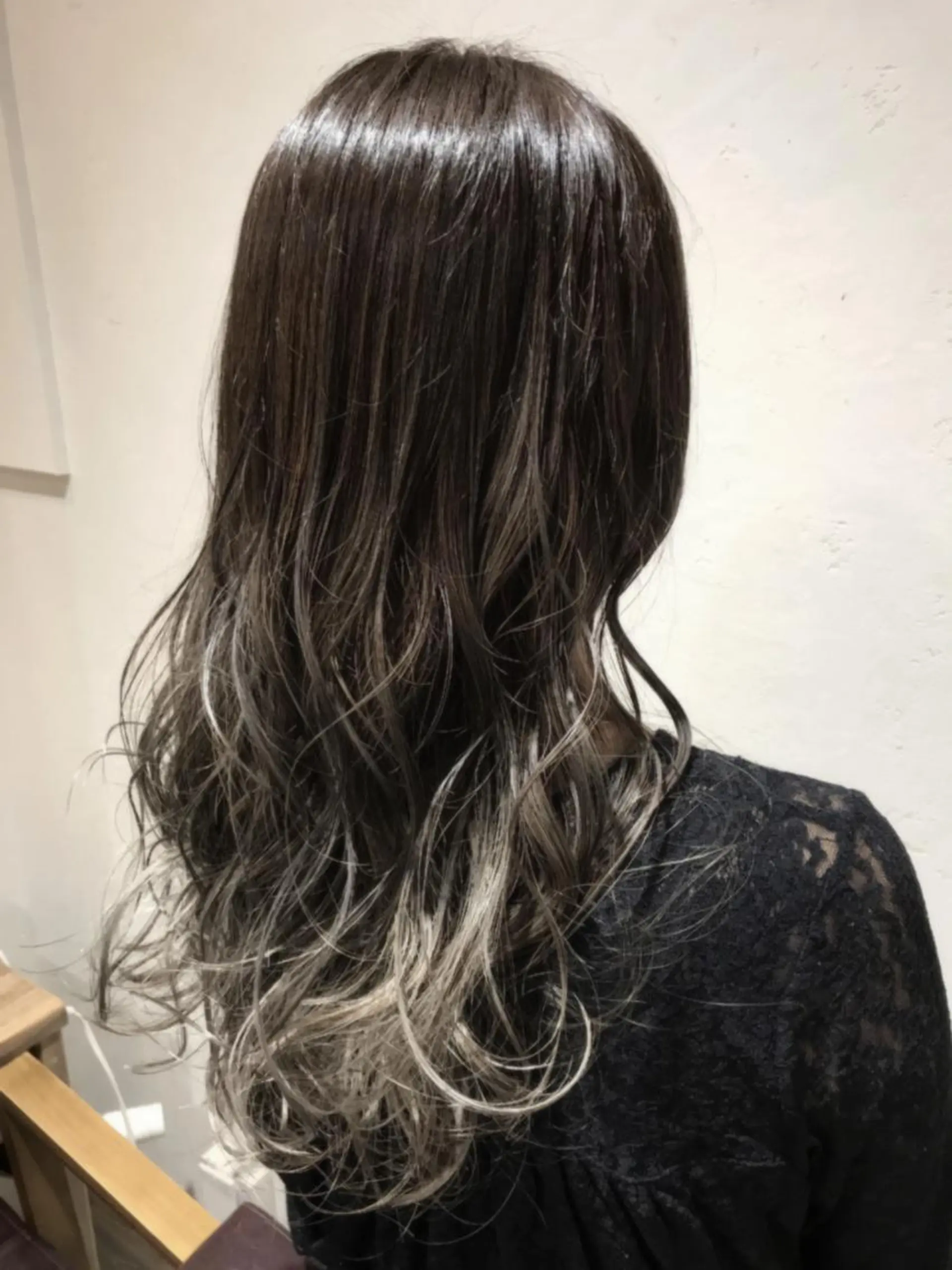 セミロング カラー パーマ ヘアアレンジ グラデーションカラー グレージュ ヘアカラー バレイヤージュ/ 髪質改善/渡邉悟🌱のヘアスタイル