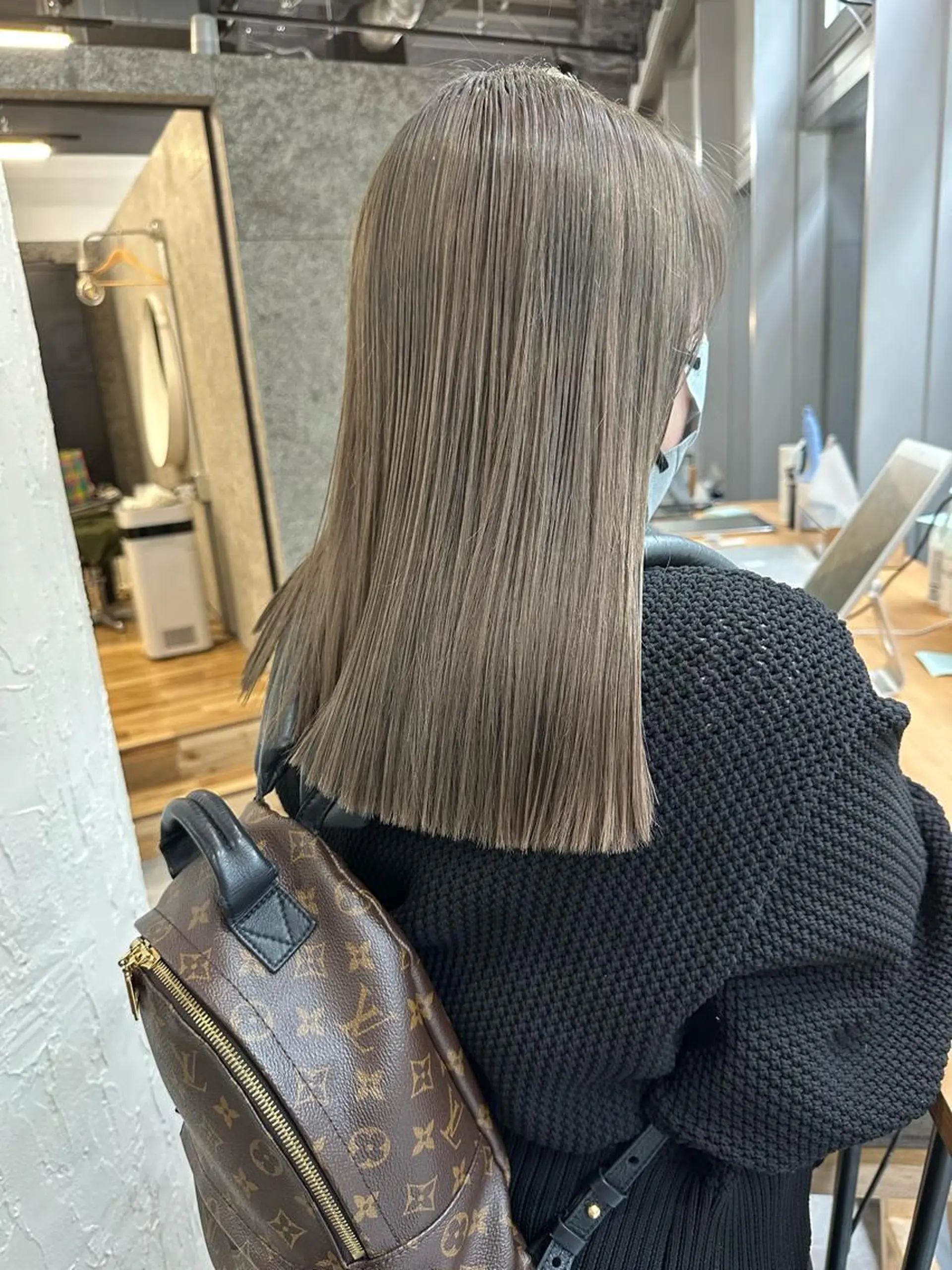 ロング カラー ブリーチ グレージュ 垢抜けヘア♡柔らかい カラー/mihoのヘアスタイル