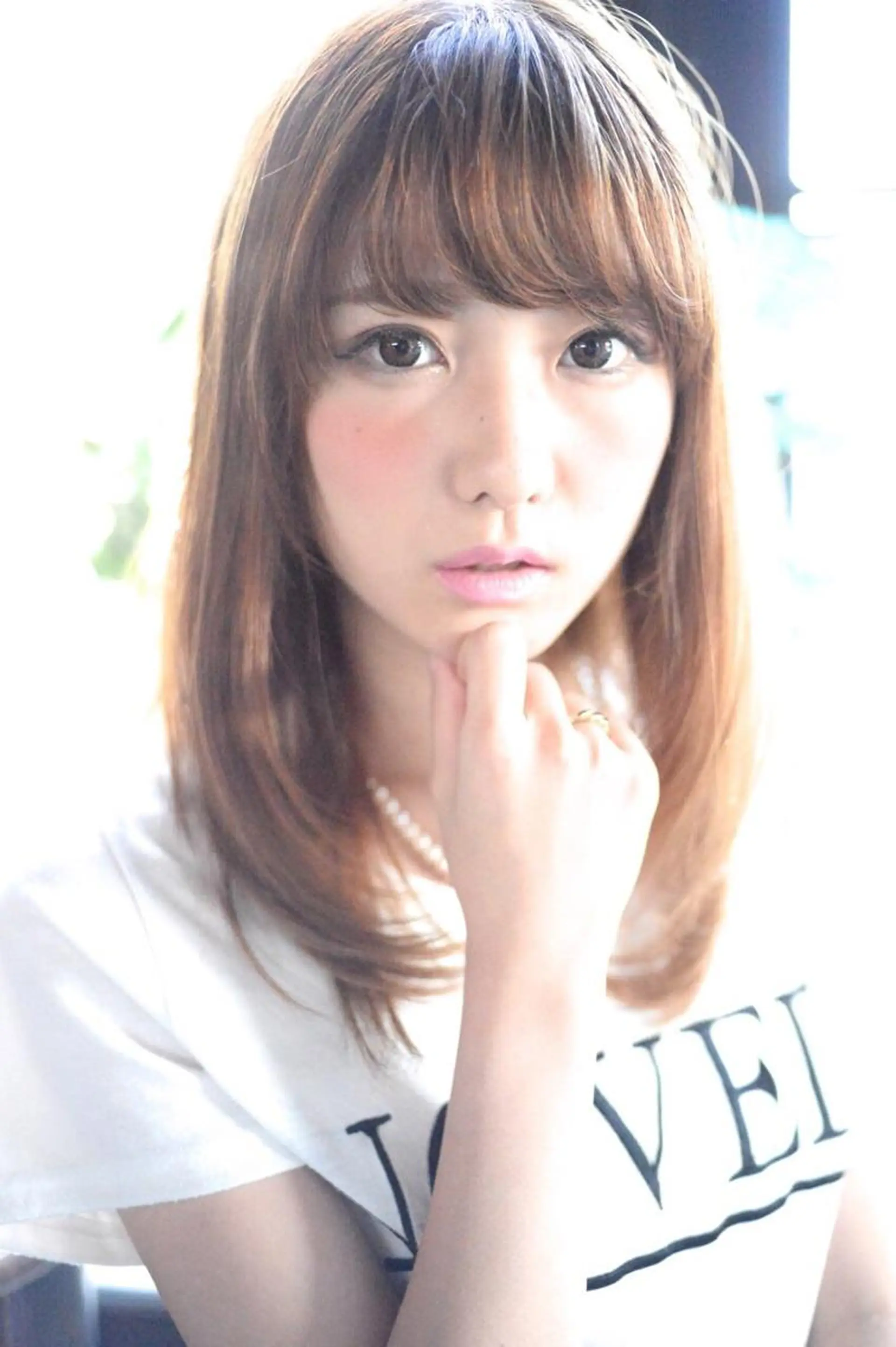 セミロング メンズハイトーン メンズバレイヤージュのヘアスタイル