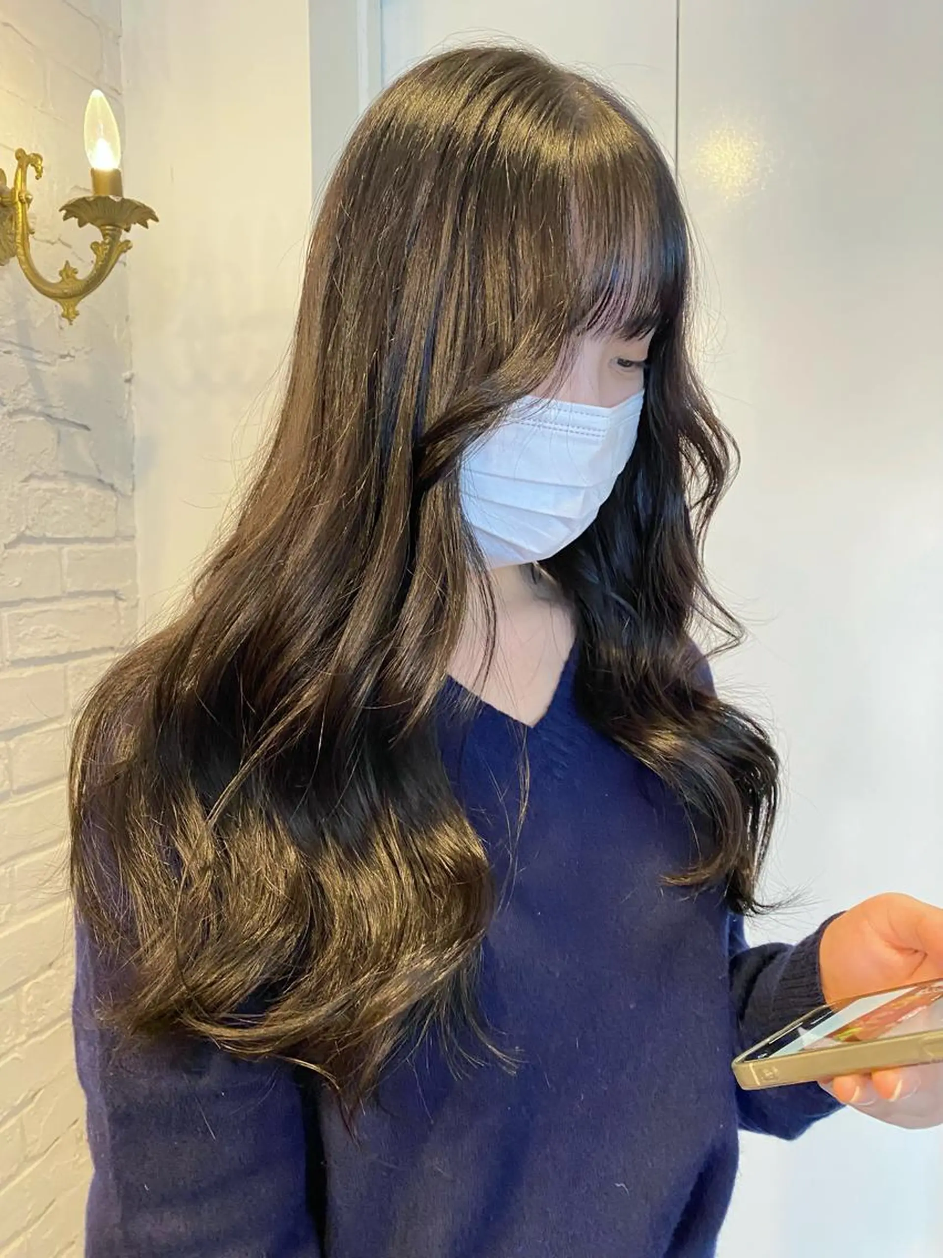 ロング カラー ヘアアレンジ 髪質改善 ヨシンモリ 韓国風ヘア レイヤーカット カット ヘアカラー トリートメント レイヤーカット×髪質 改善🇰🇷シオリのヘアスタイル