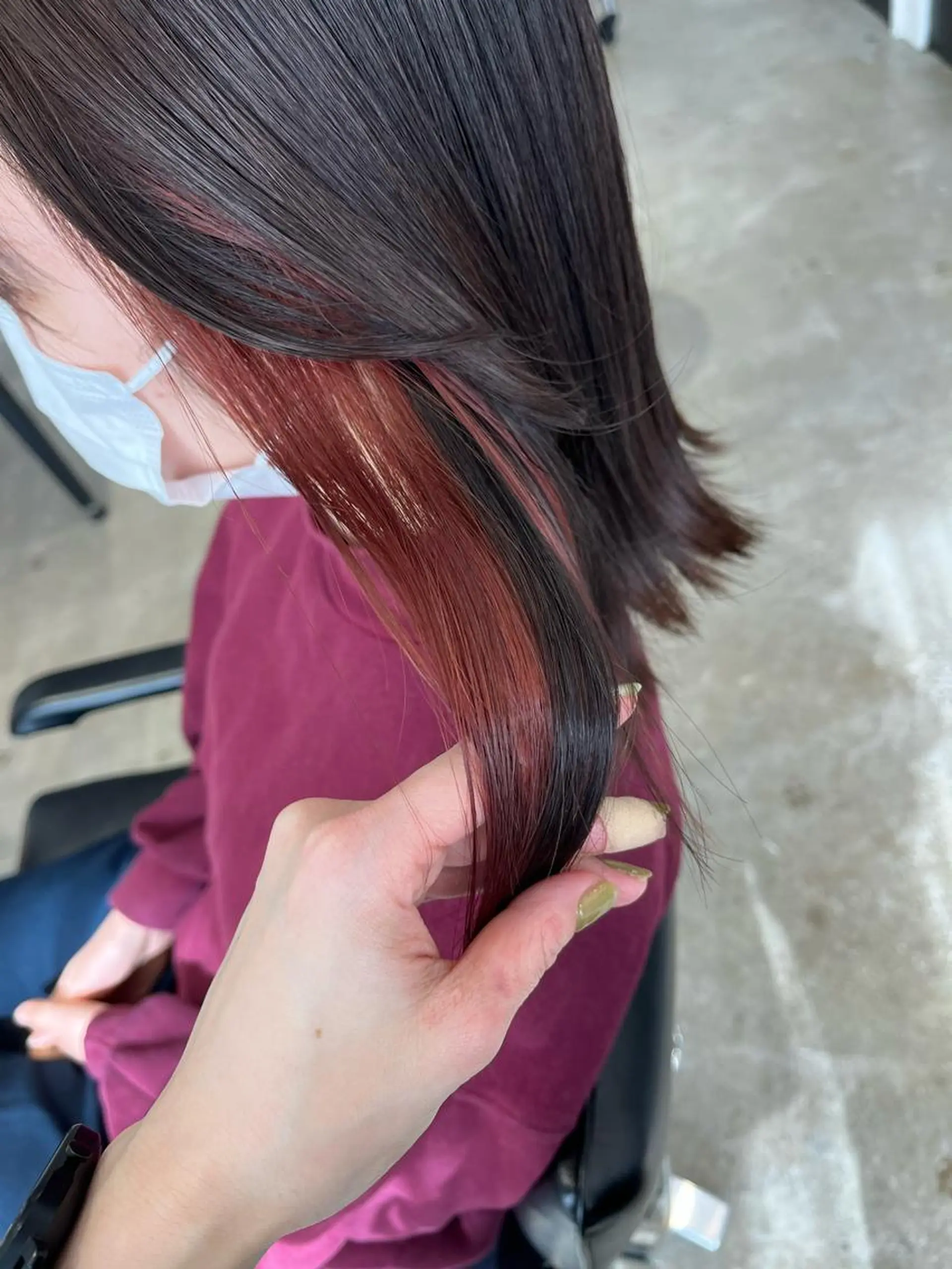 セミロング baton  hair salon所属・✽透明感ｶﾗｰ ✽ 🍆那須ももこ🍑のヘアスタイル