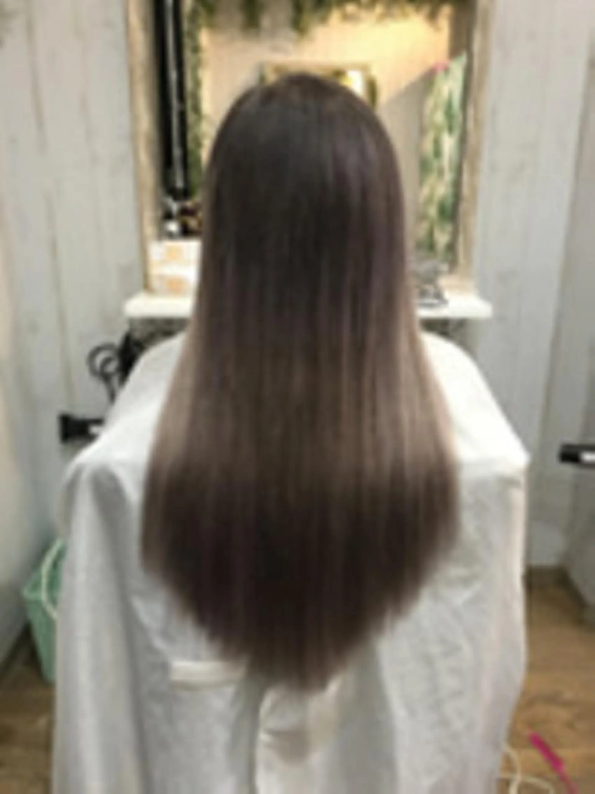 ロング カラー パーマ ヘアアレンジ チビ編み込みエクステ シールEXどぅ〜すのヘアスタイル