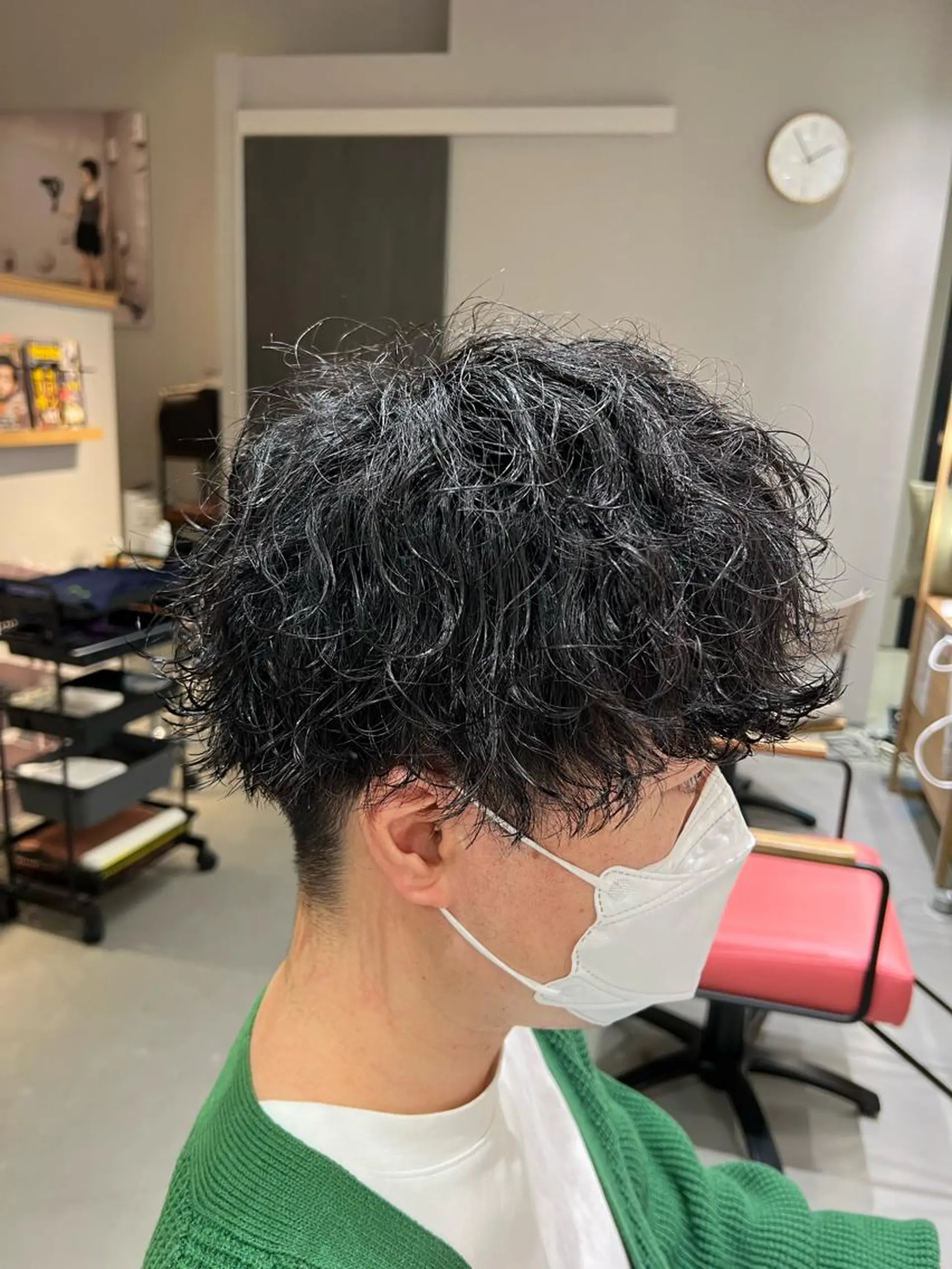ショート パーマ メンズ 梅田茶屋町メンズ 専門美容師 山元一平のヘアスタイル