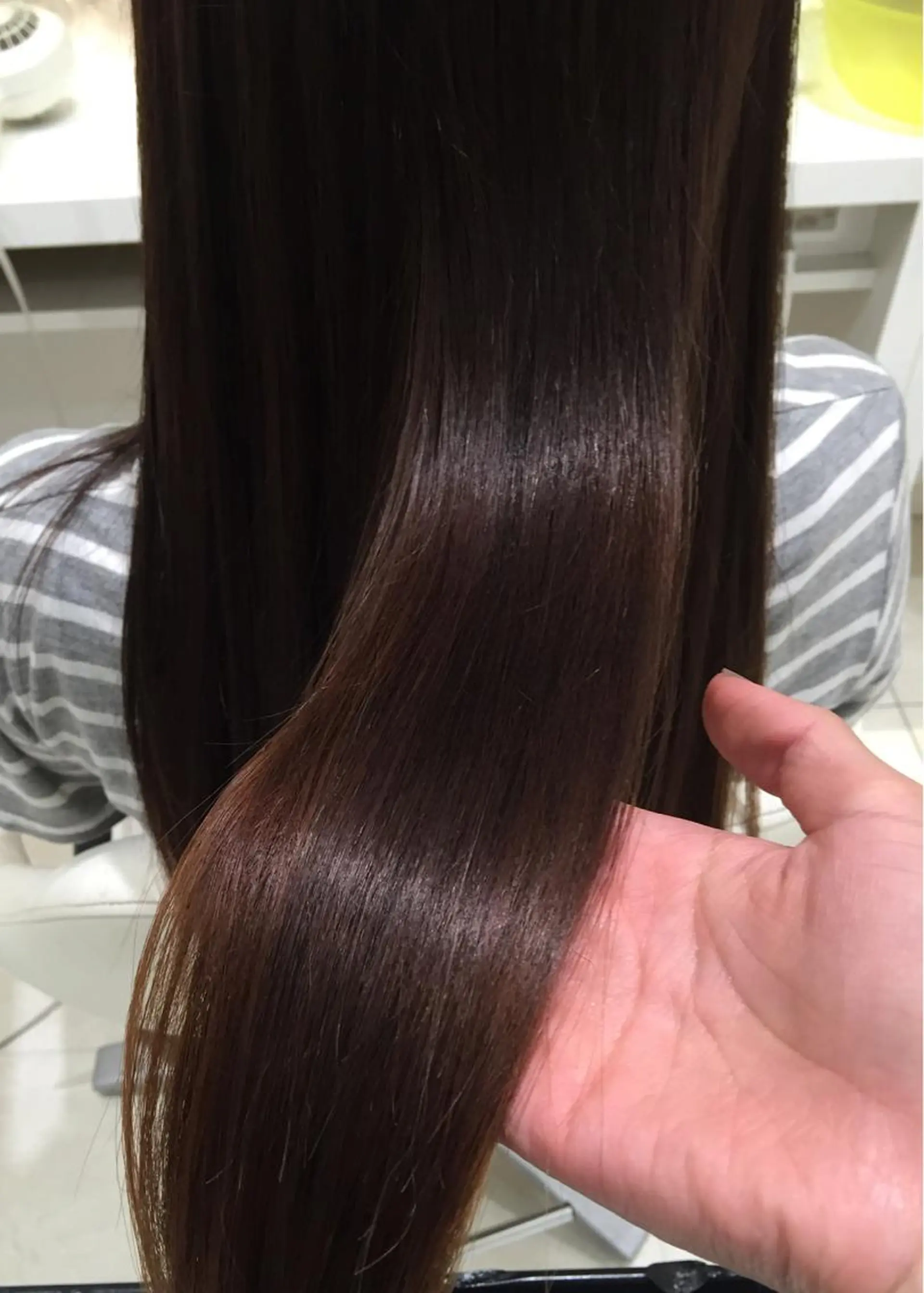 ロング カラー イルミナカラー トリートメント カット ヘアカラー トリートメント 山北 咲子のヘアスタイル