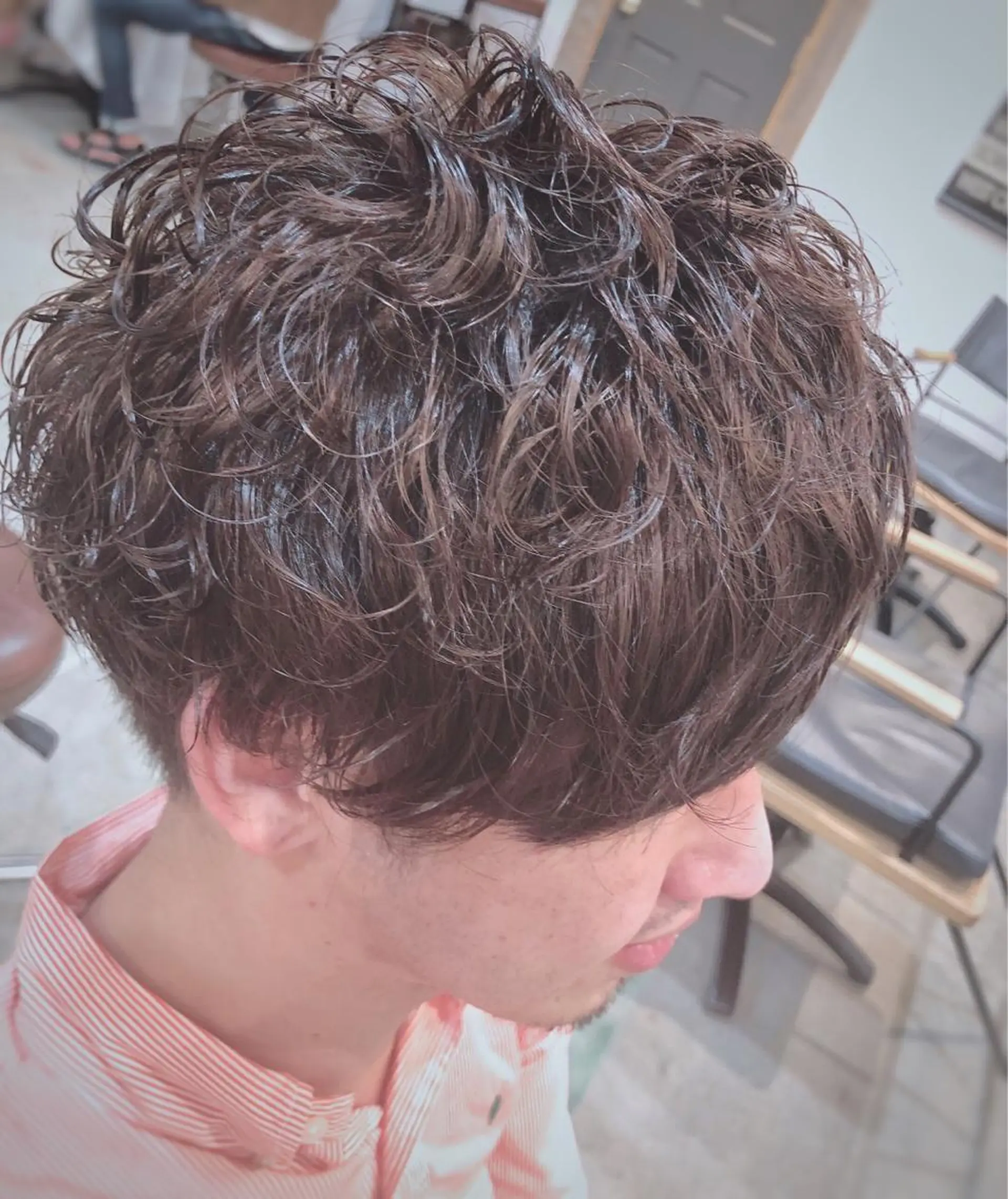 ショート カラー パーマ cherir髪質改善 パーソナルカラー診断のヘアスタイル