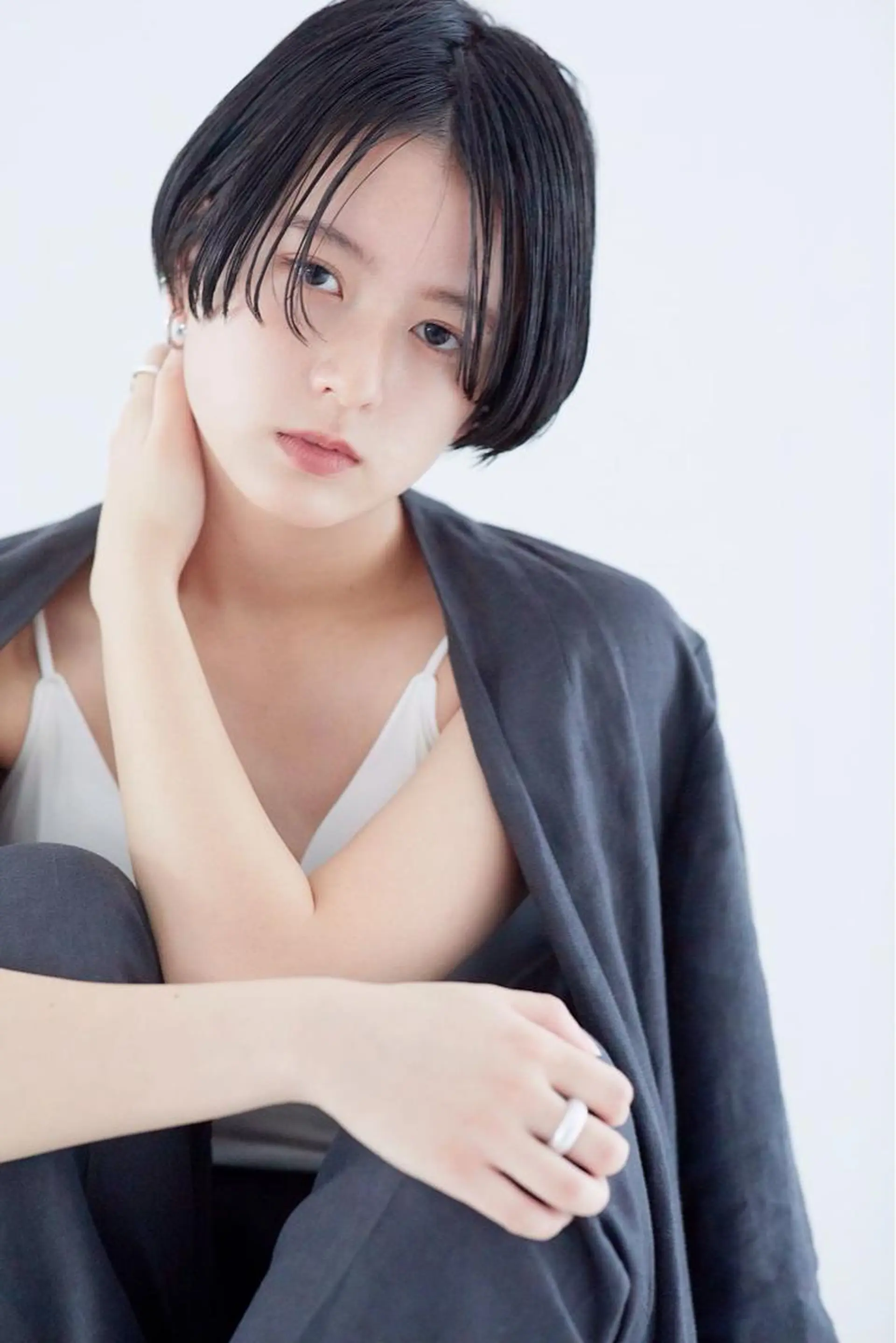 ショート カラー パーマ ヘアアレンジ マツエク・マツパ SUZUNO🤎ボブ レイヤー🫧顔周りのヘアスタイル