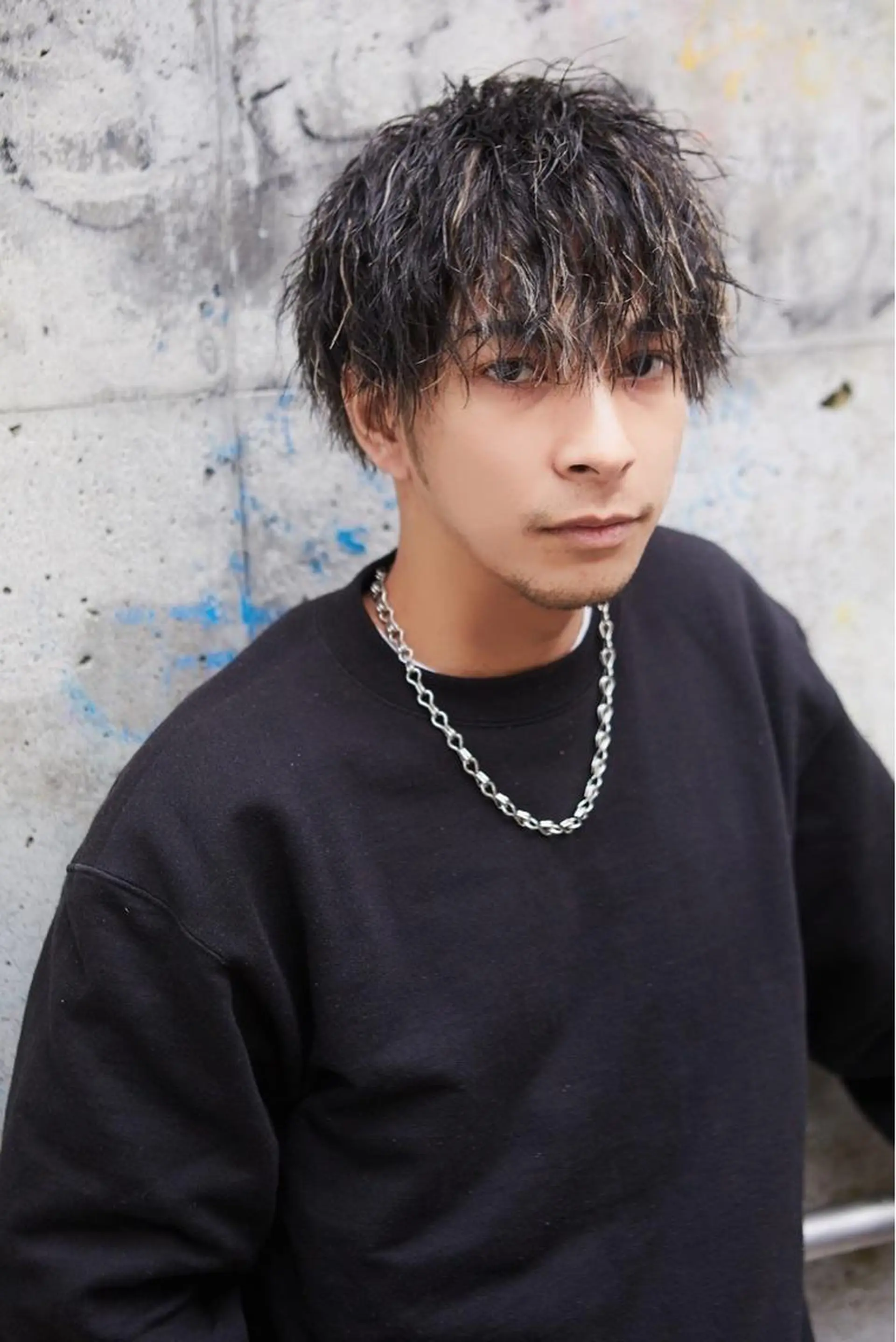 ショート カラー パーマ ハイライトカラー ハイライト 🤍BLEN 窓🤍のヘアスタイル