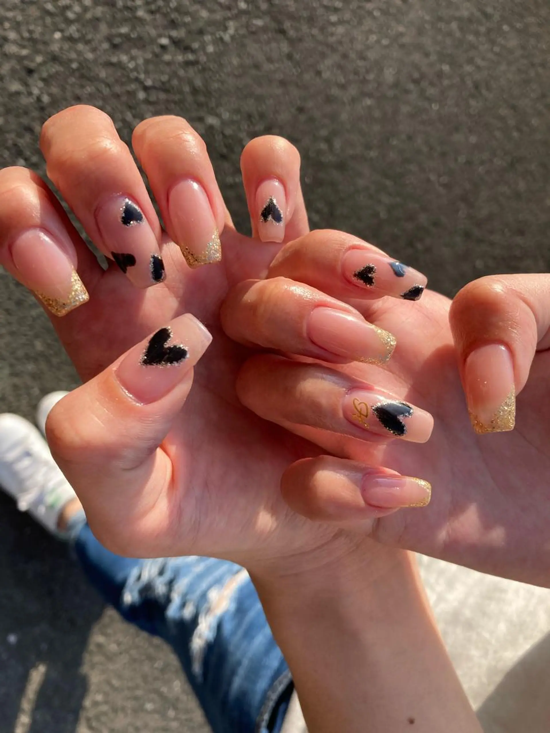ミディアム ネイル ハンドネイル フットネイル ✴︎ Delightのネイルデザイン