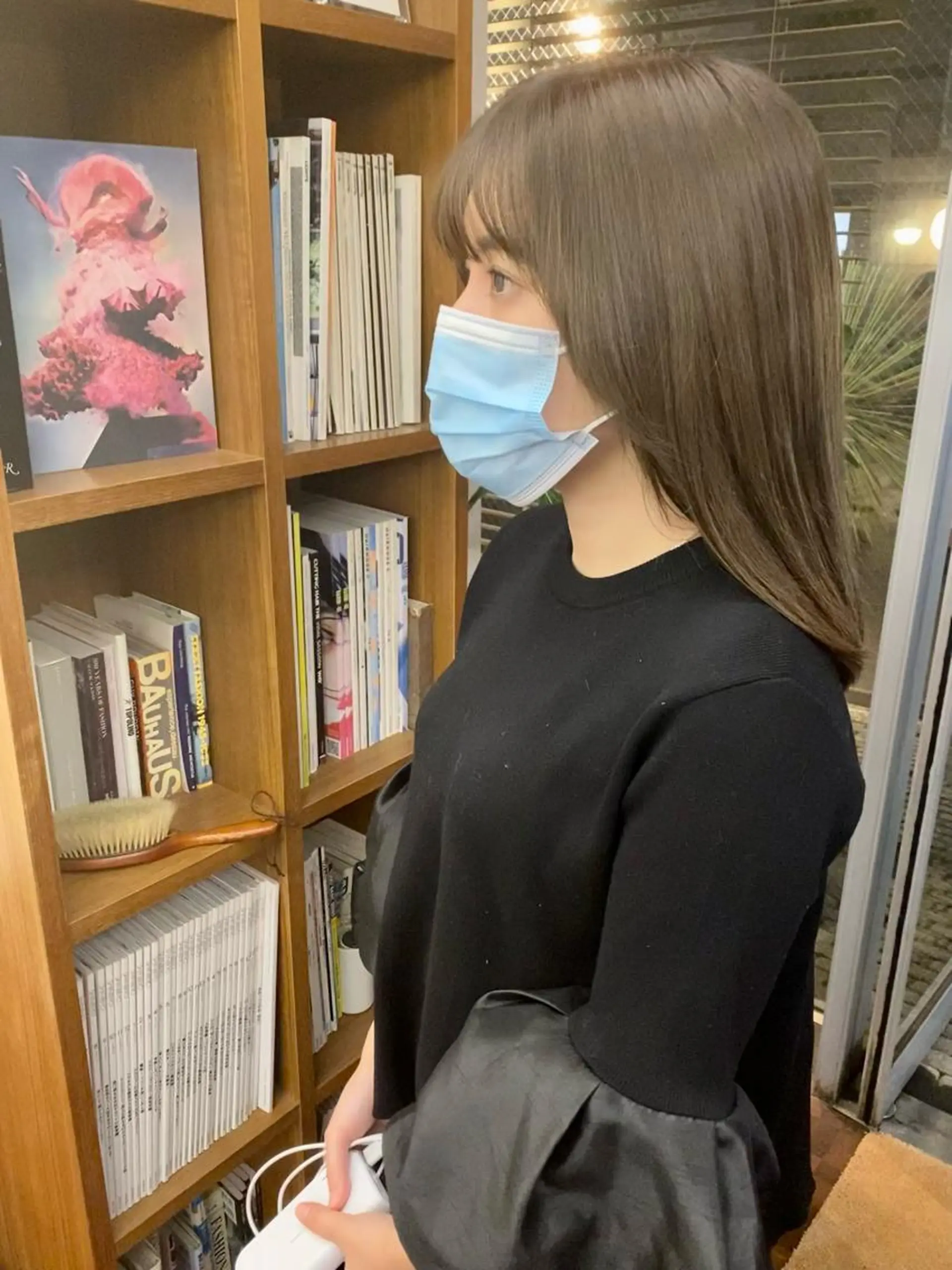 ミディアム カラー パーマ 似合わせレイヤー/ ニュアンスパーマ高倉のヘアスタイル