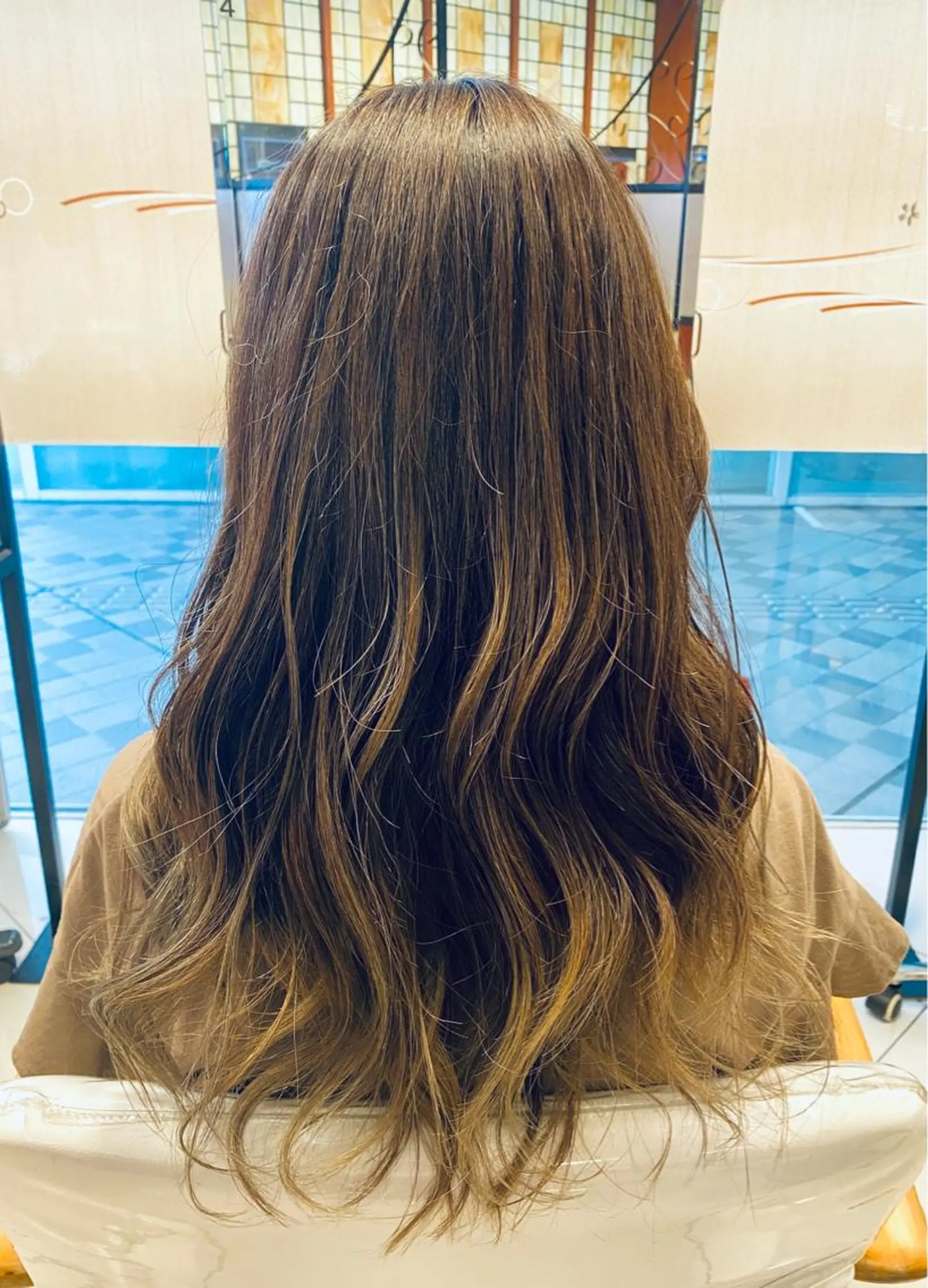 ロング カラー へんみ みかのヘアスタイル