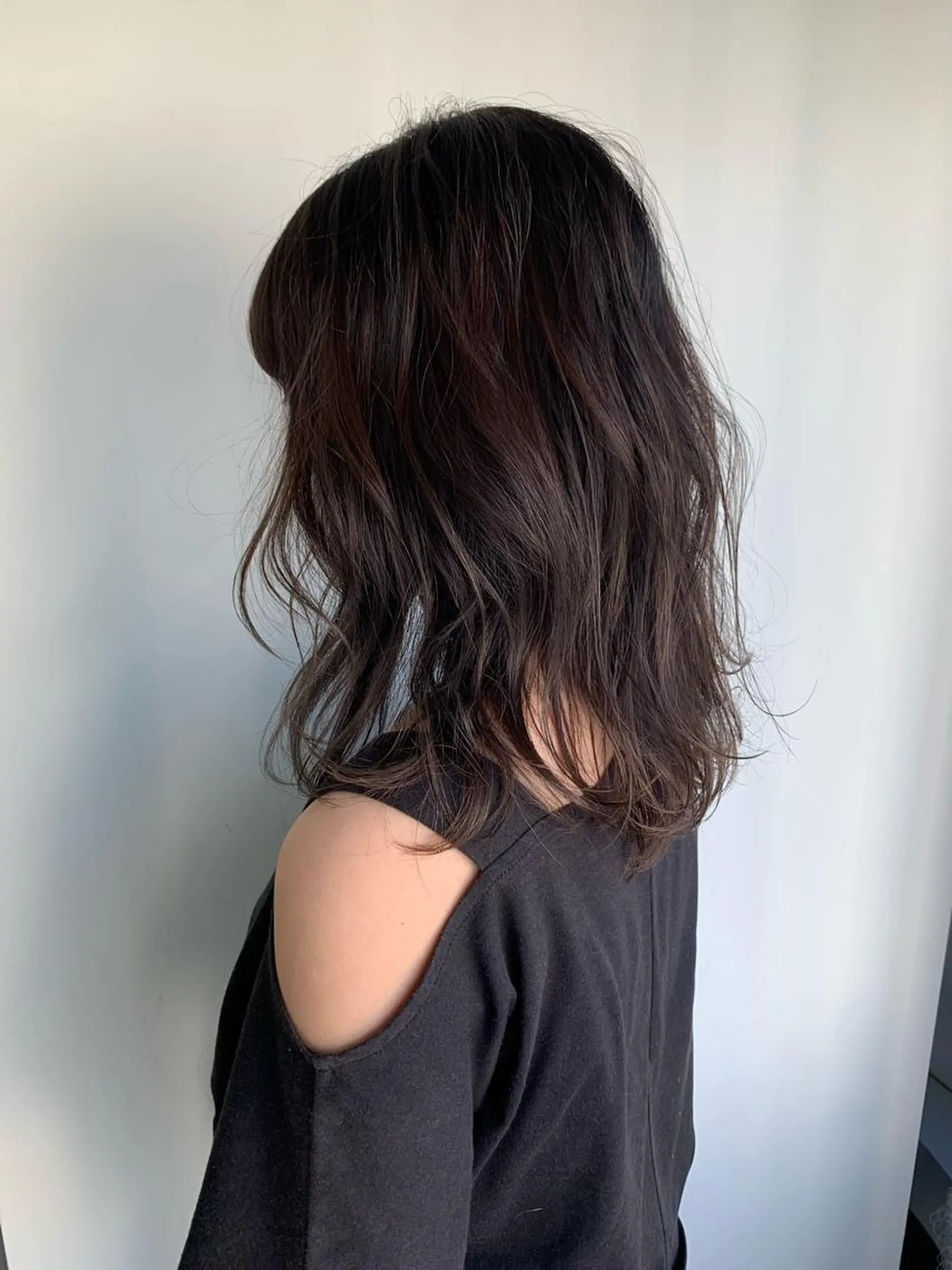 セミロング ヘアアレンジ 長芝 遥香のヘアスタイル