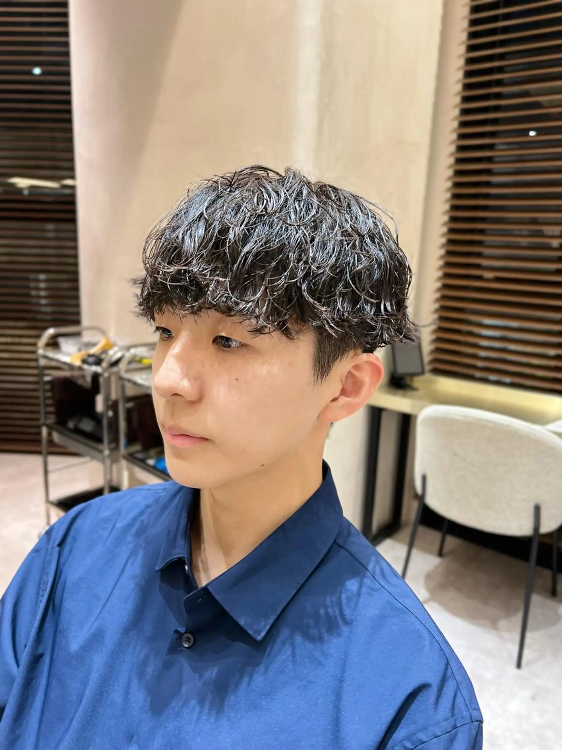 ショート パーマ メンズ カット パーマ トリートメント fifth JINGUMAE所属・波巻きスパイラルパー マ/シャドウパーマ駿のヘアスタイル