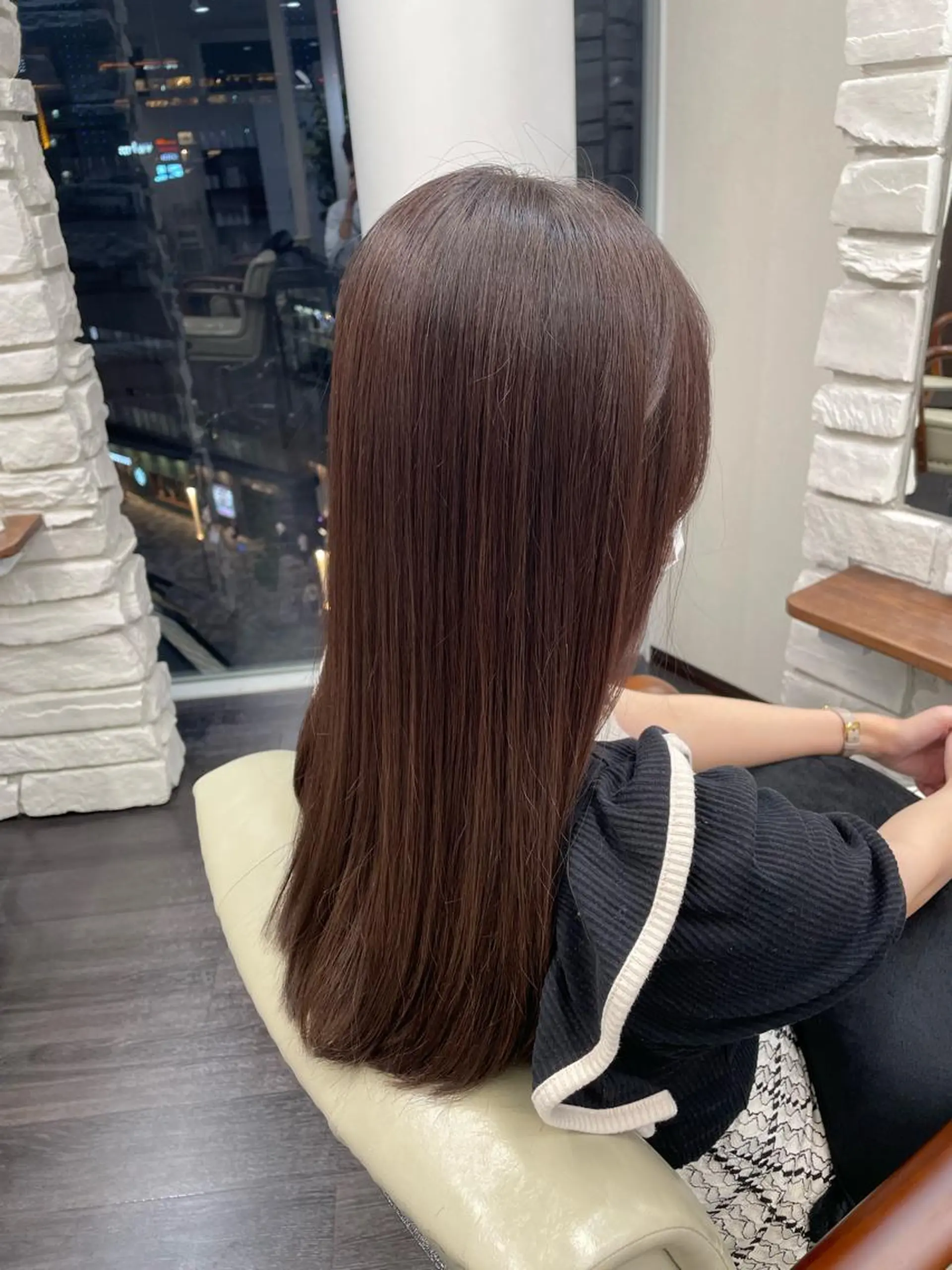 ロング 髪質改善 トリートメント 三上 晃一のヘアスタイル