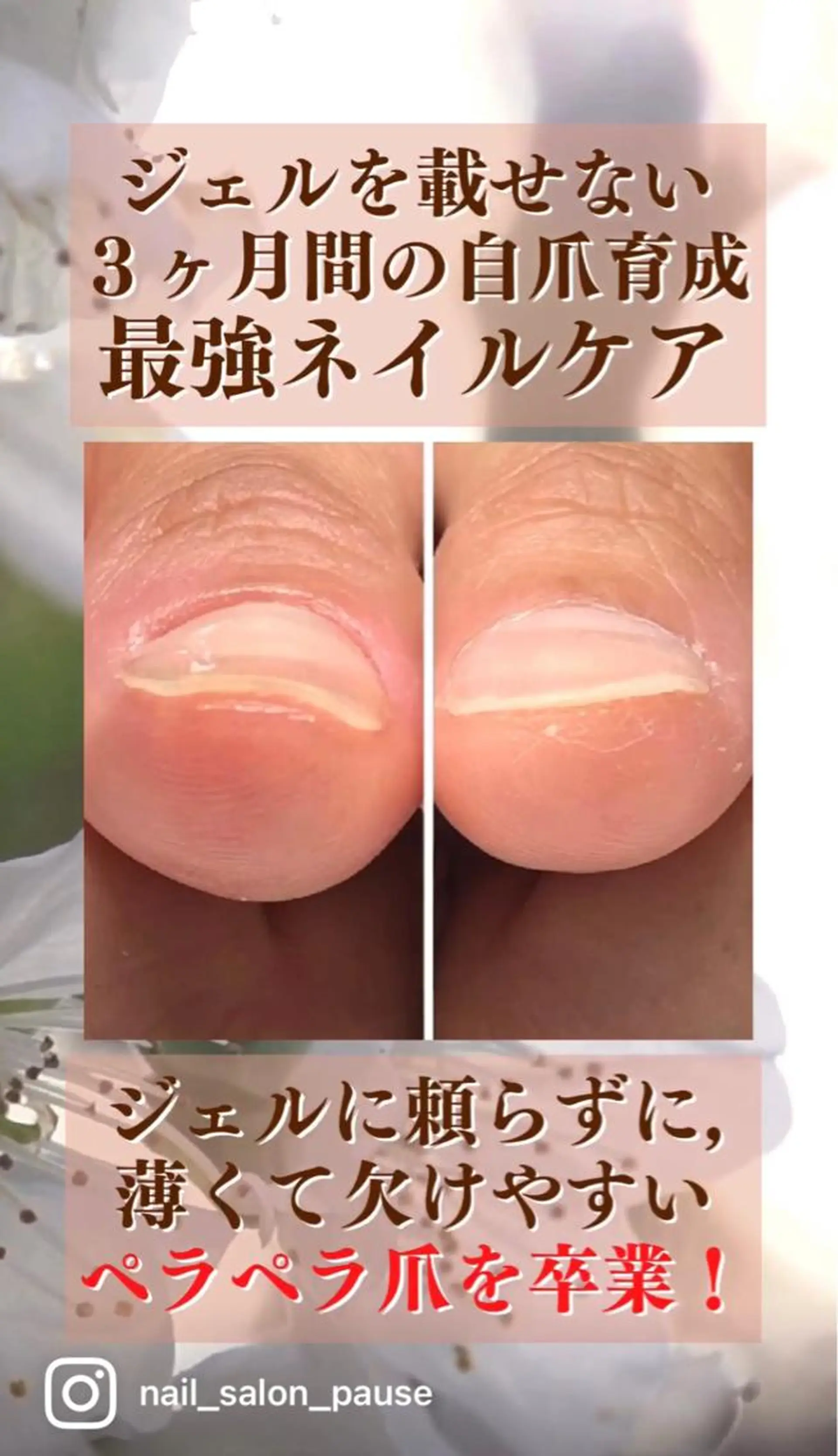 ネイル ジェルネイル 卒業式 ピンク その他(ネイル) 自爪育成ネイルサロン Pause(ポーズ)のネイルデザイン