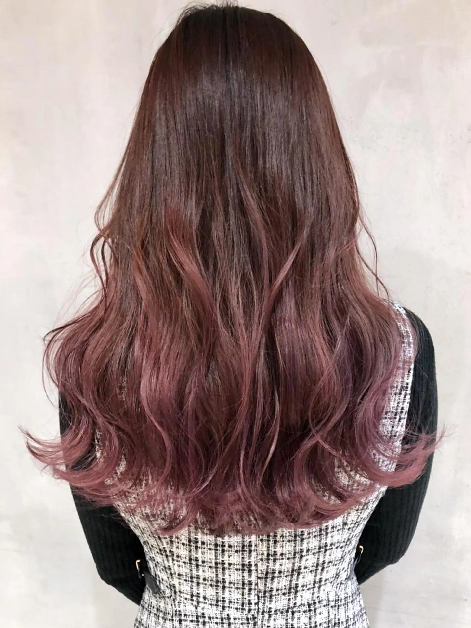 セミロング カラー パーマ ヘアアレンジ グラデーションカラー ピンクカラー ITbyALBUM 浦和店のヘアスタイル