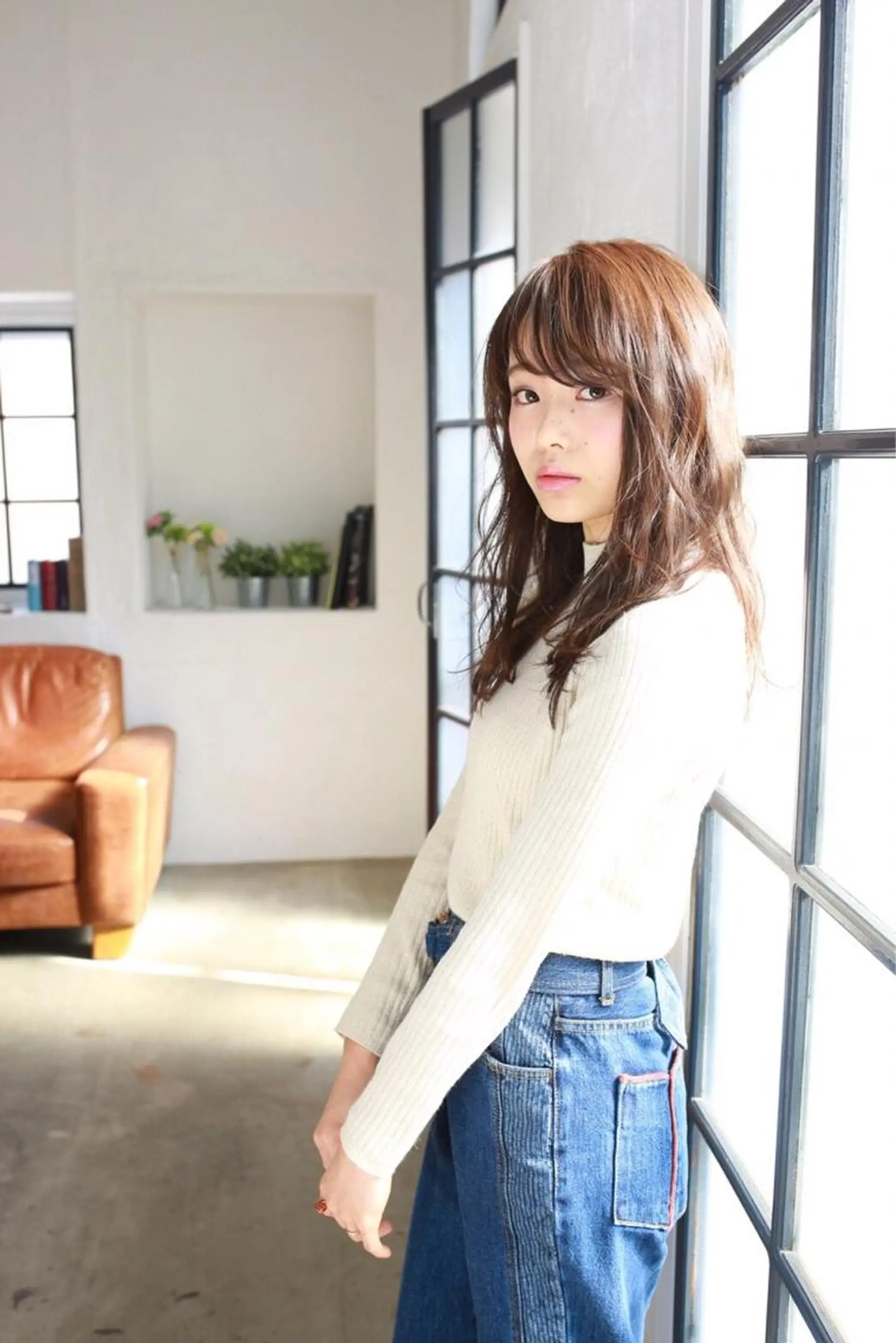 セミロング パーマ 上村 将人のヘアスタイル