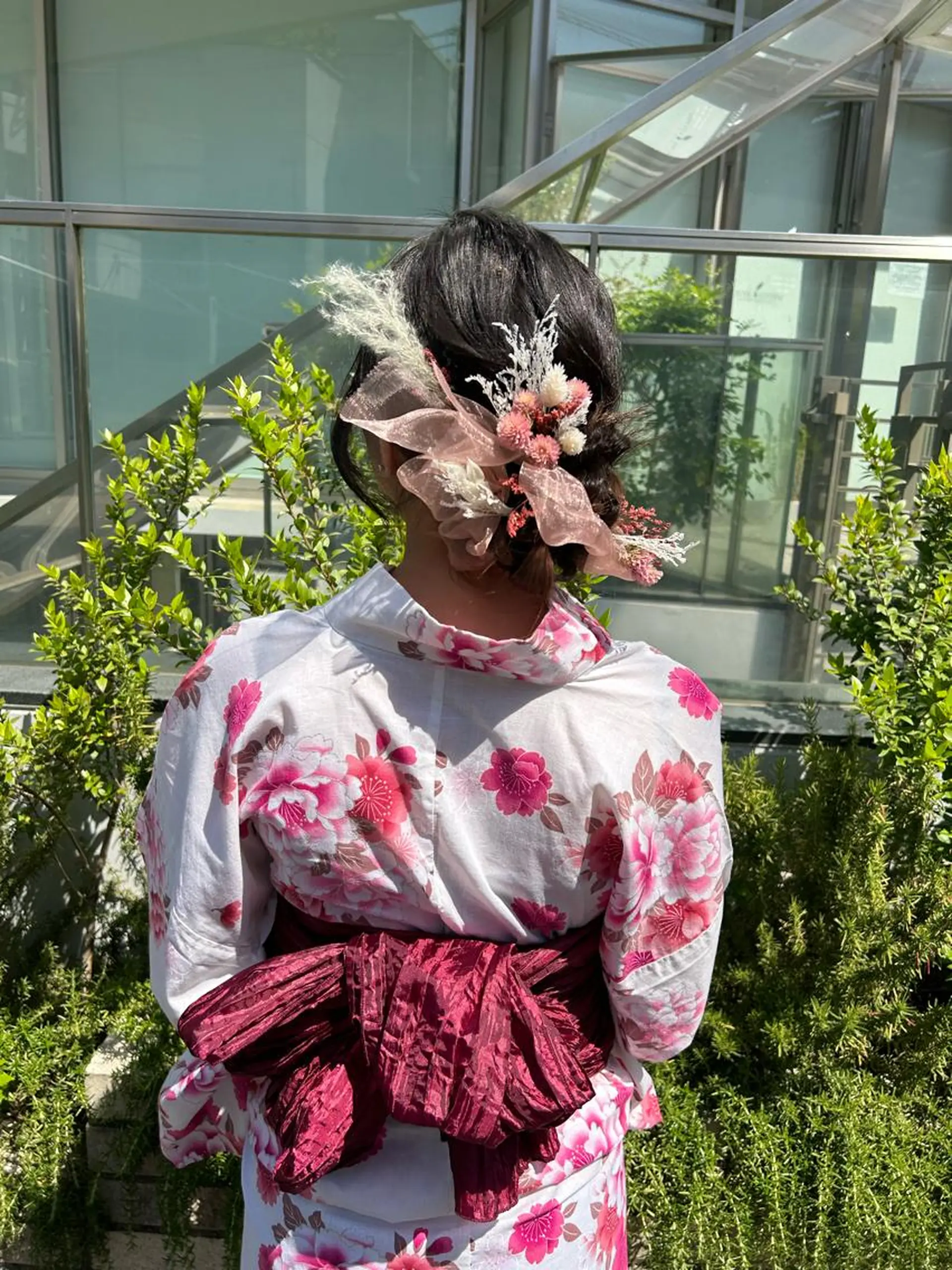 セミロング 卒業式のヘアスタイル 学生 韓国風ヘア 浴衣 当日予約大歓迎💕/ Chisatoのその他イメージ