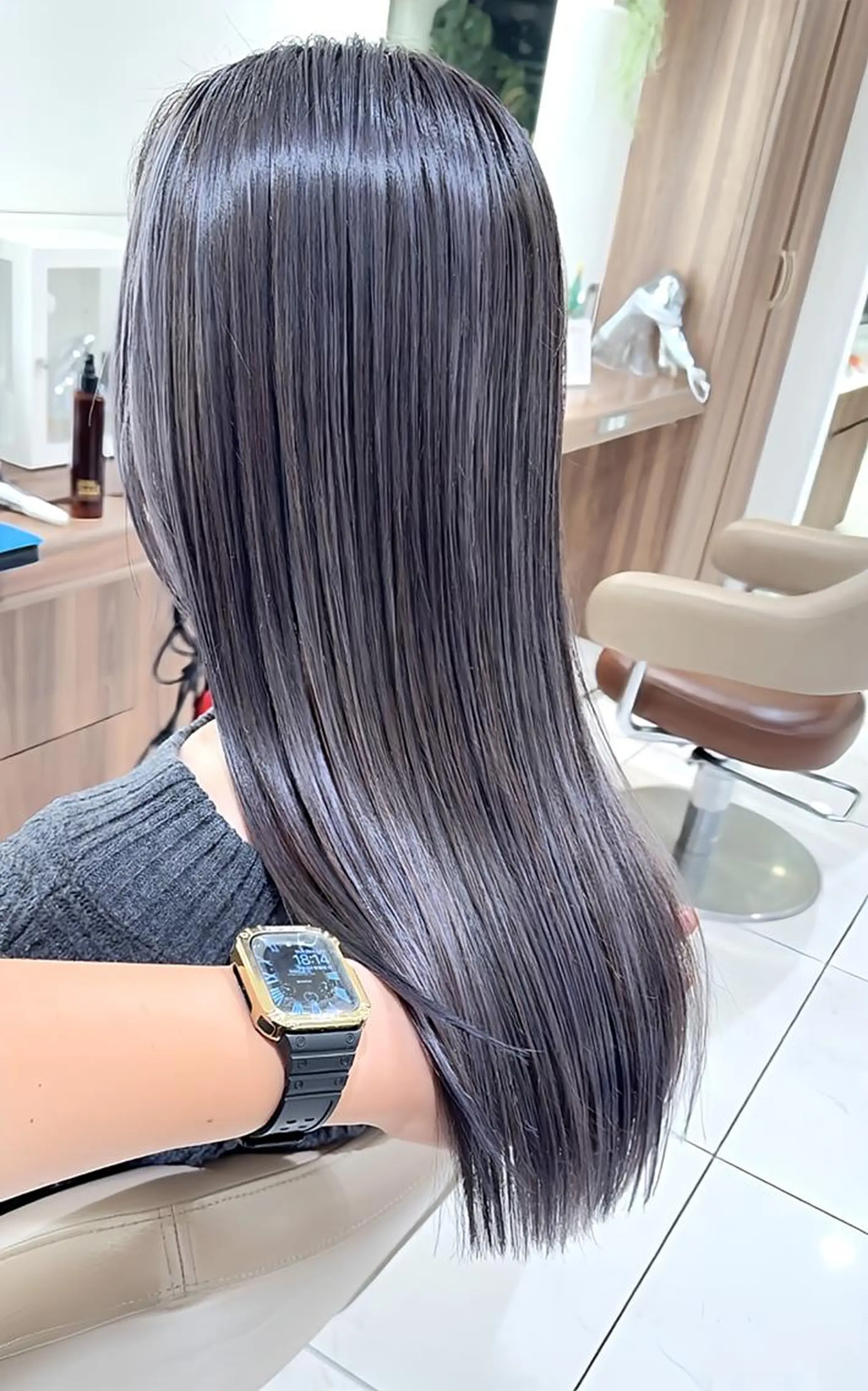 ロング 髪質改善 トリートメント トリートメント ヘッドスパ 髪質改善/縮毛矯正 /カラー/篠塚菜々子のヘアスタイル