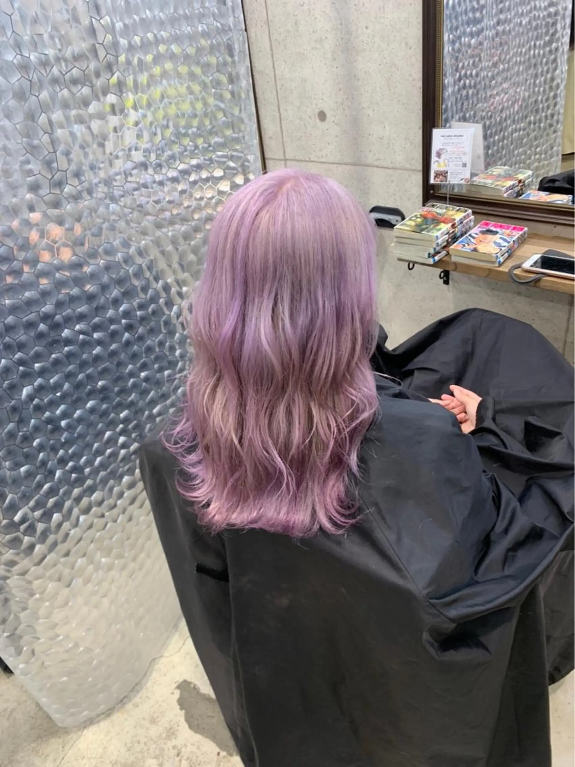 カラー ラベンダーカラー ピンクカラー ピンクラベンダー 藤田 清志のヘアスタイル