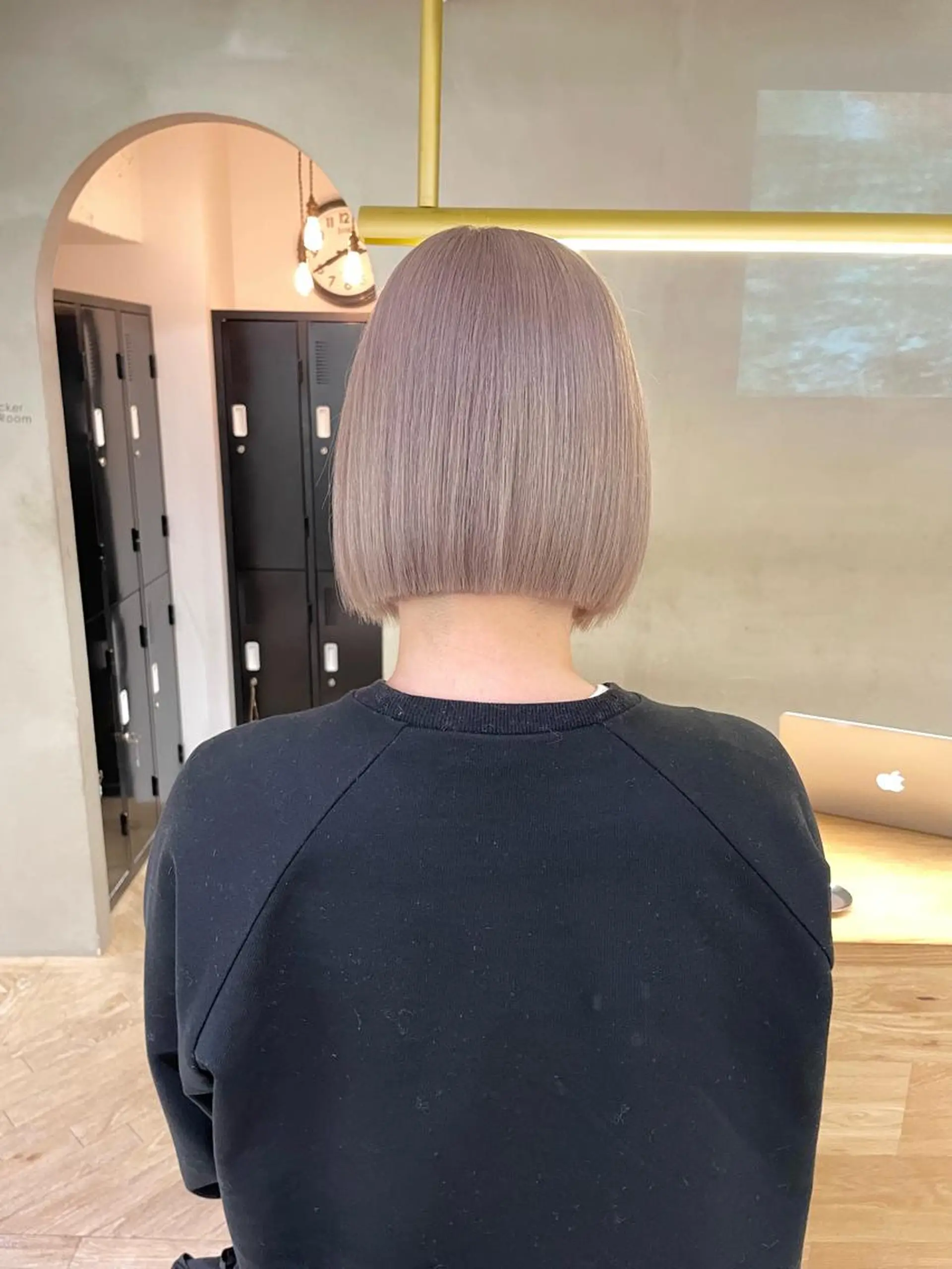 ミディアム ボブ ハイライト 髪質改善 ヘアカラー トリートメント ボブ/レイヤー 🌟梅田盛一🌟のヘアスタイル