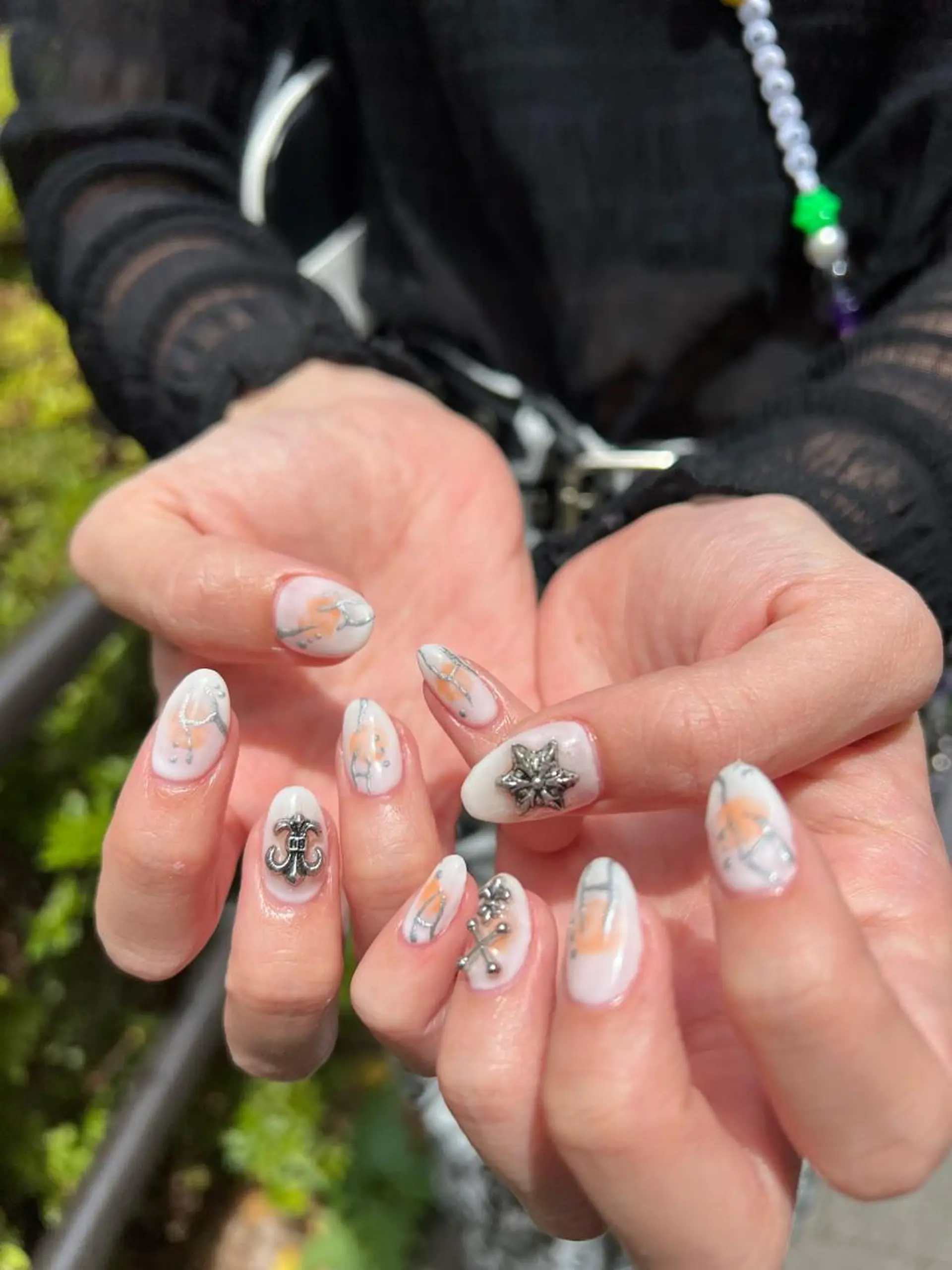 ネイル ハンドネイル 韓国🩶Y2Kネイル 💫くれはのネイルデザイン