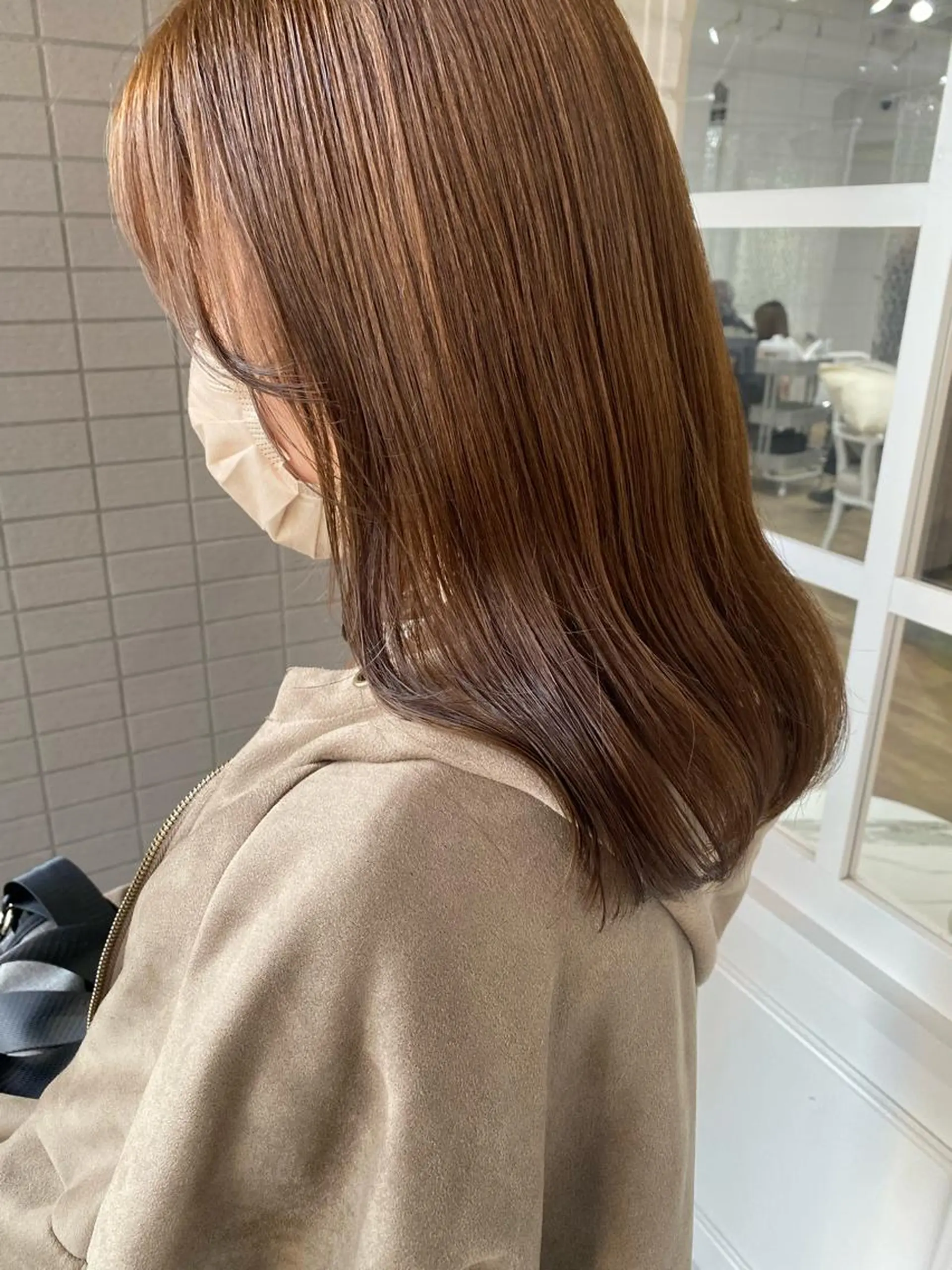 ミディアム カラー 韓国×髪質改善カラー 💎hinaのヘアスタイル