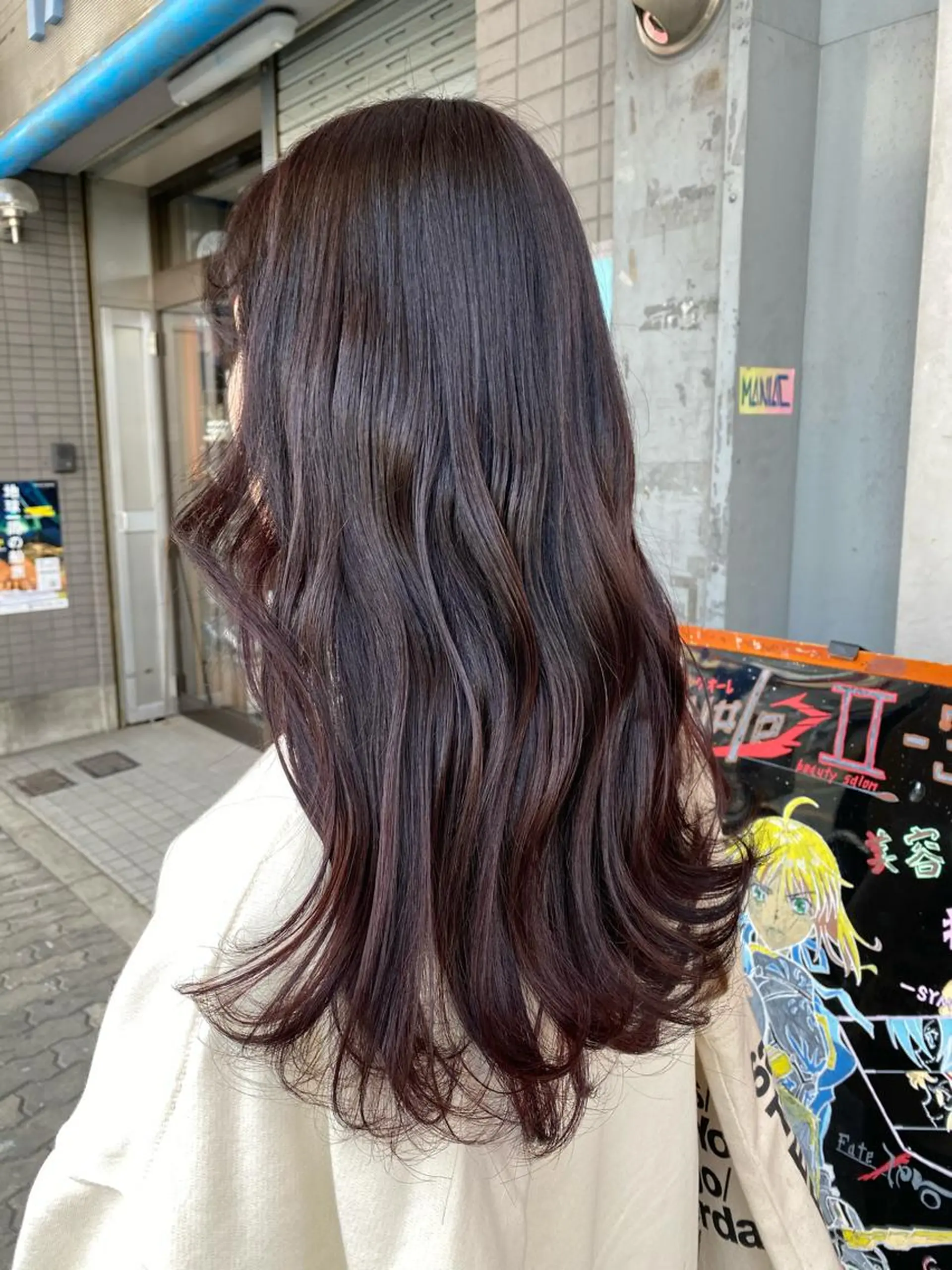 ロング レッドブラウン ヘアカラー ゆぴ☾‪/推しカラー /ハイトーンのヘアスタイル