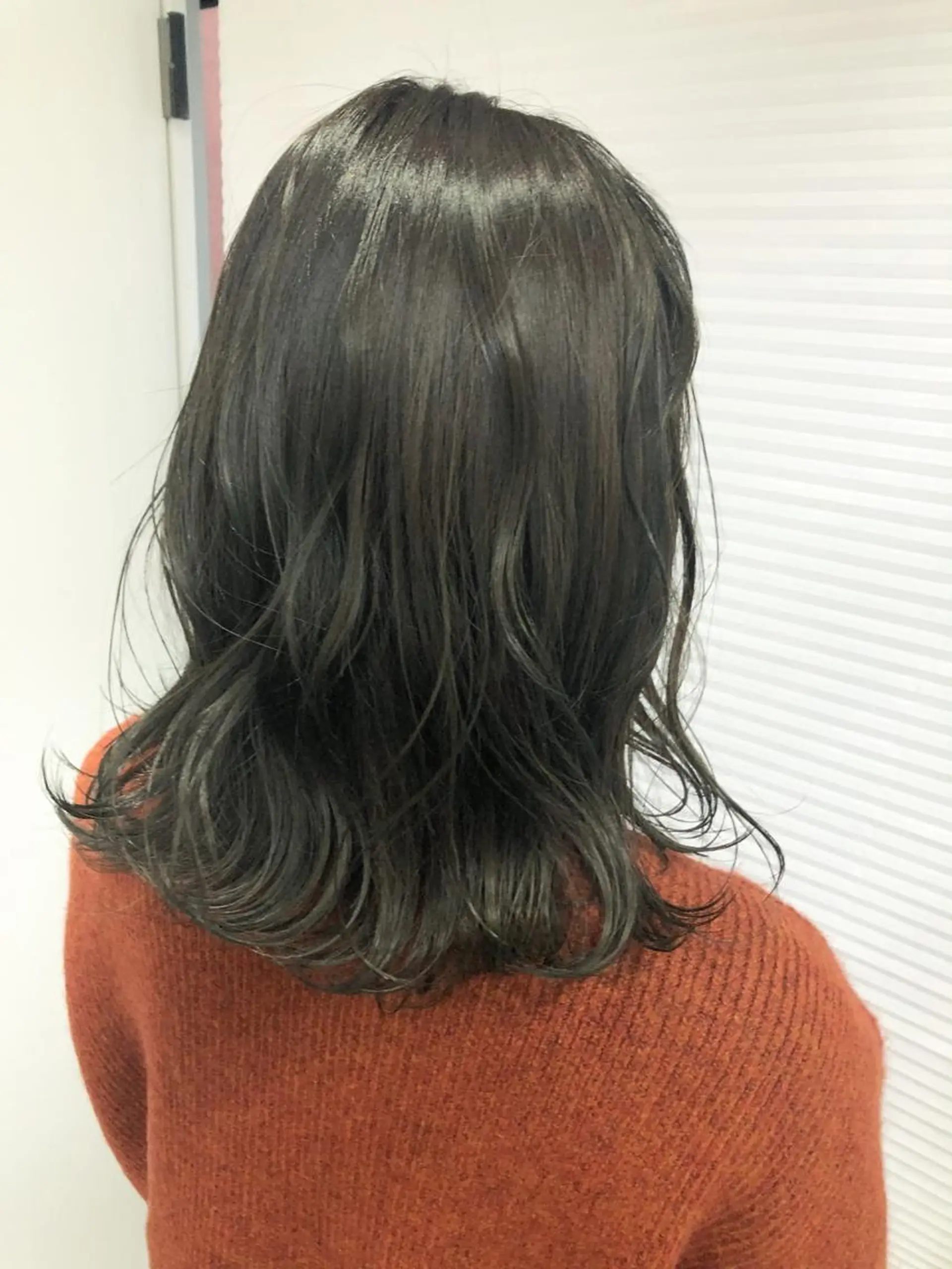 ミディアム カラー ヘアアレンジ カット トリートメント ヘッドスパ ヘアセット cherir髪質改善 パーソナルカラー診断のヘアスタイル