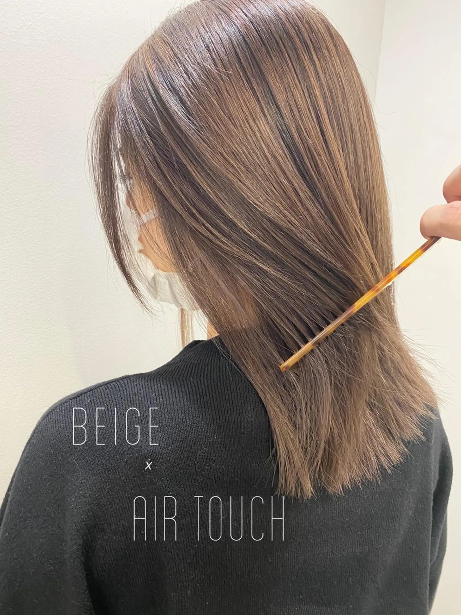 ロング カラー ブリーチ opus 店長大和 レイヤー/赤み消しのヘアスタイル