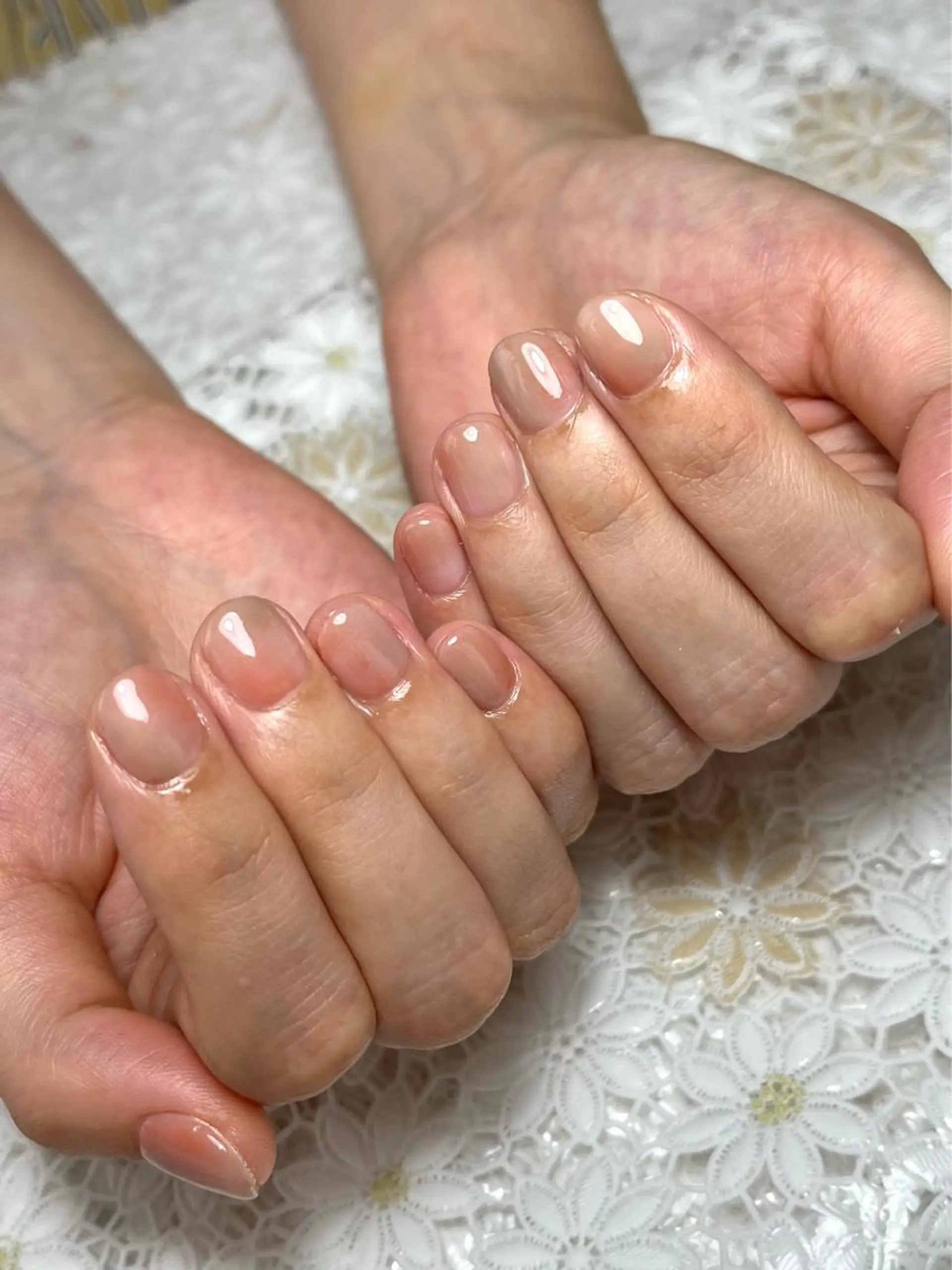 ネイル ジェルネイル 韓国ネイル ニュアンスネイル パラジェル ハンドネイル nails' it...のネイルデザイン